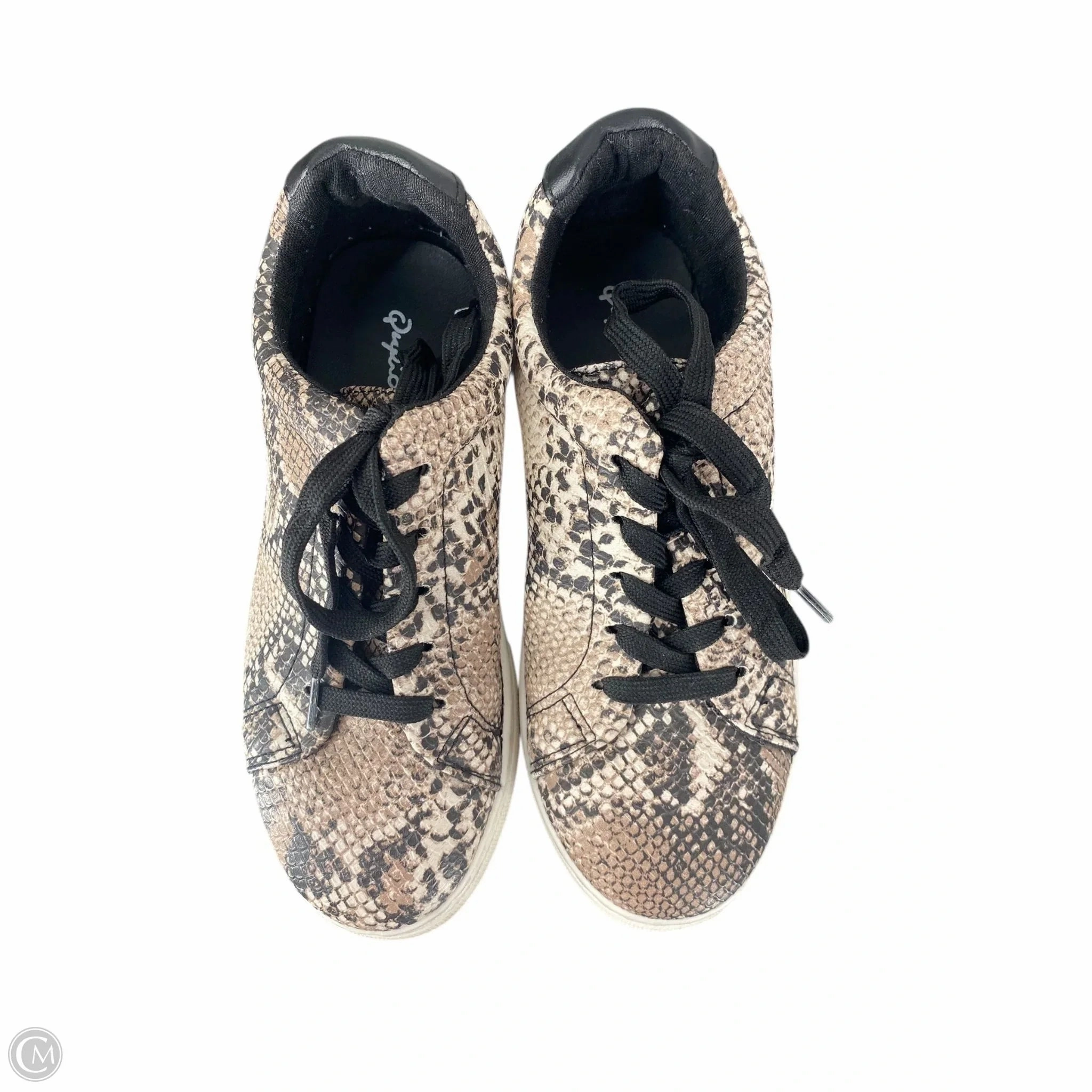 Heel cradle Ergonomic Heel Counters Shoes Sneakers By Qupid In Snakeskin Print, Size: 6