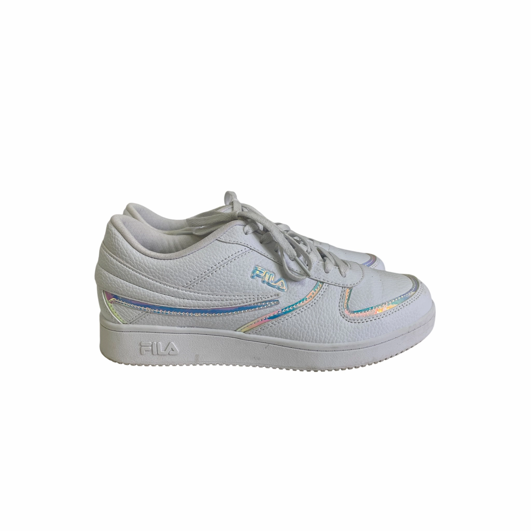 Low Use Quick Travel Shoes Sneakers By Fila In White, Size:10