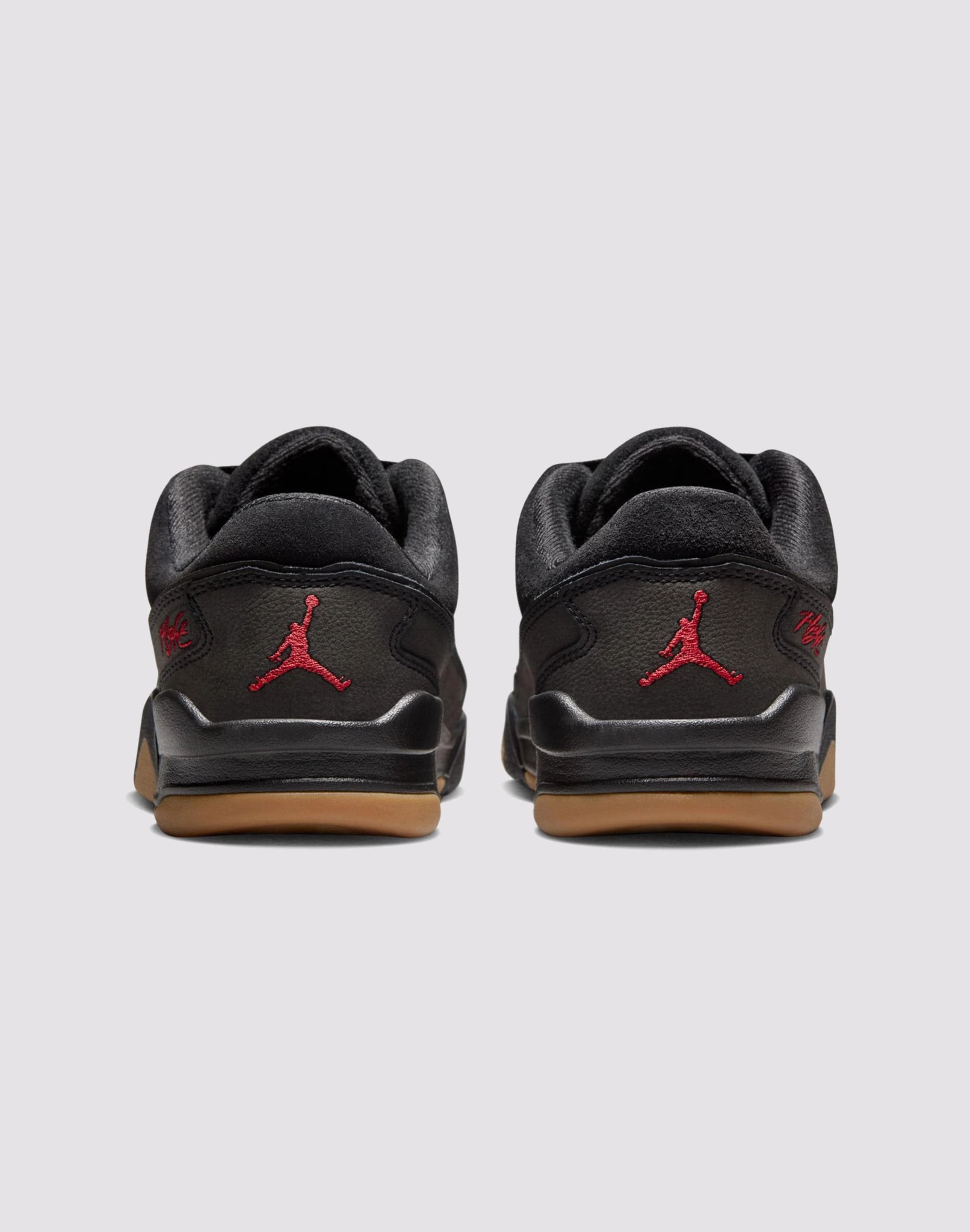 CushionedFootbed Jordan Flight Court Grade School Boys'&nbsp;"Black/Varsity Red/Gum Med Brown"&nbsp;Shoe
