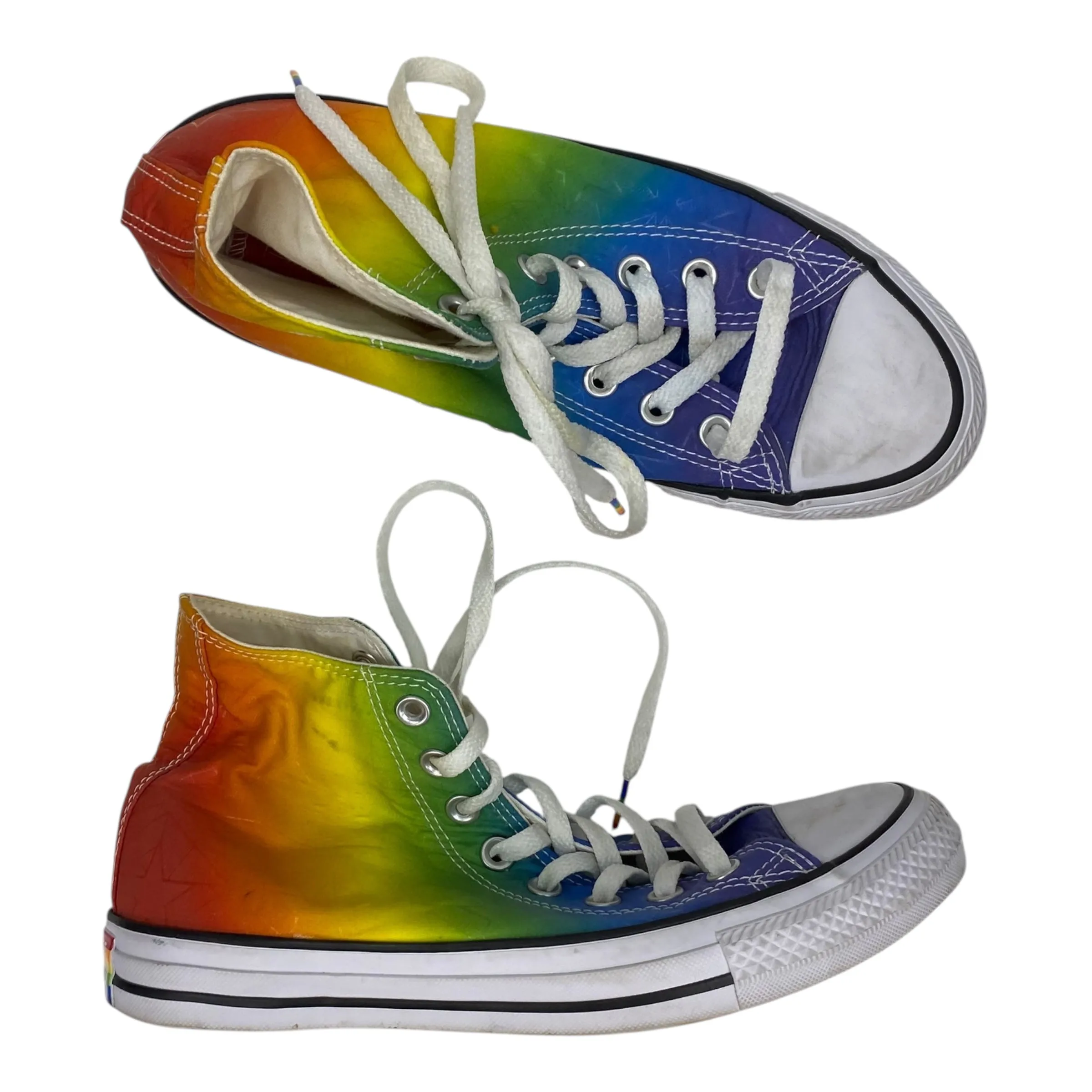 Shoes Sneakers By Converse In Rainbow Print, Size:9 Easy Movement Ground Feel