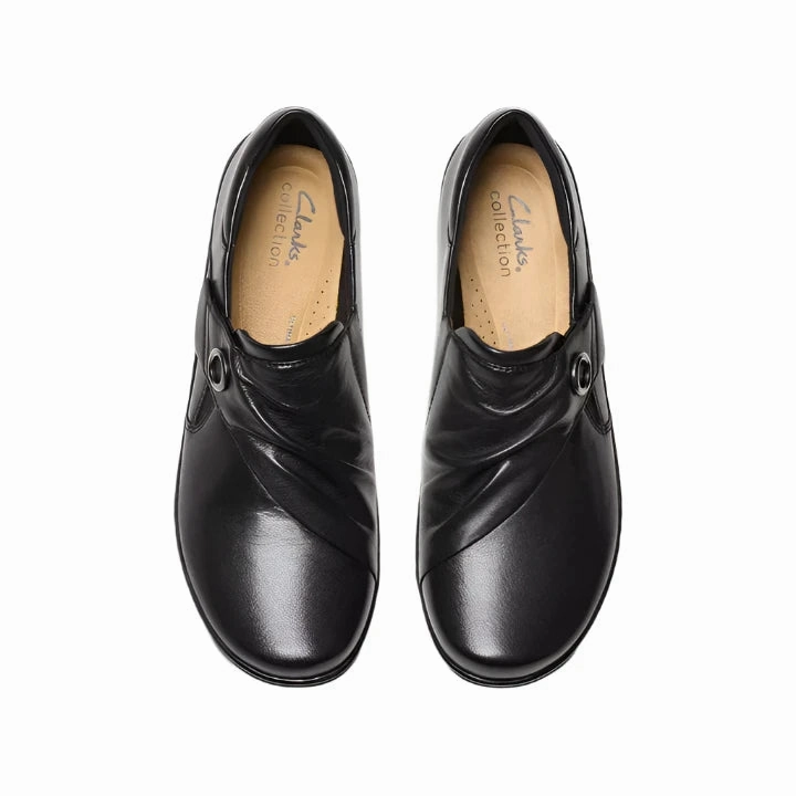 Clarks Women's Cora Aubrie Mary Jane - Black Peace Step