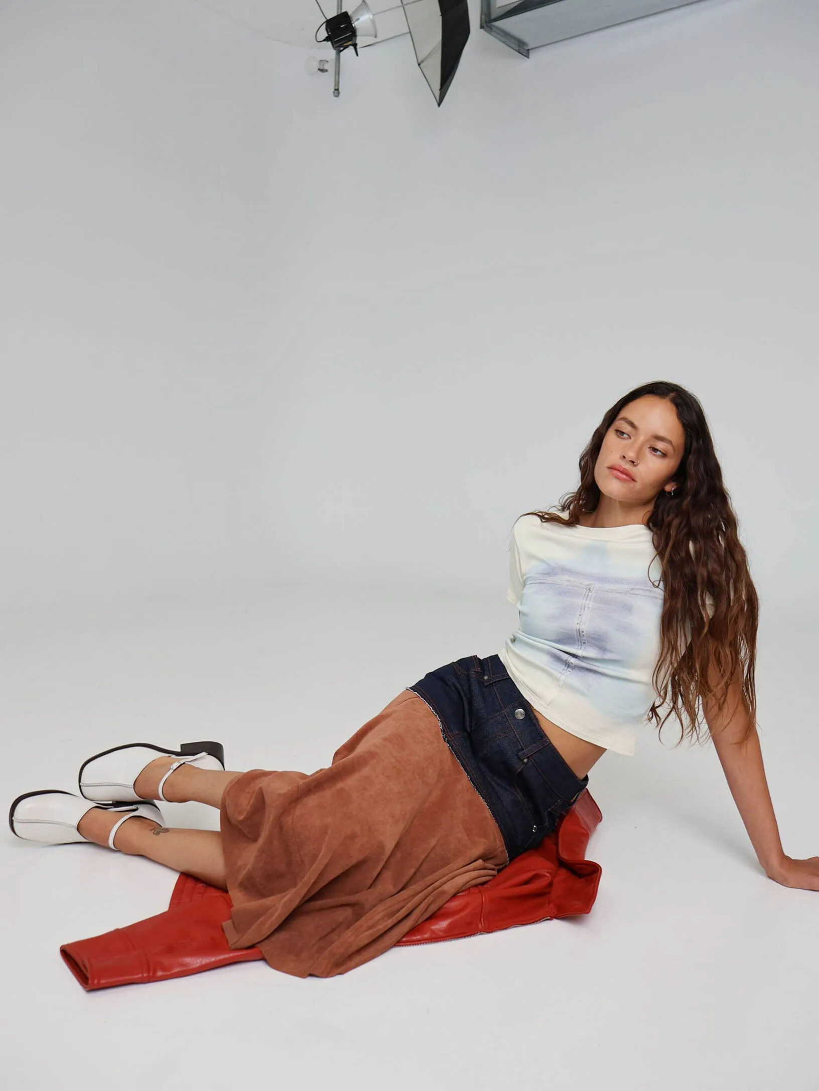 Mafra Cream Heel Sharp Shape