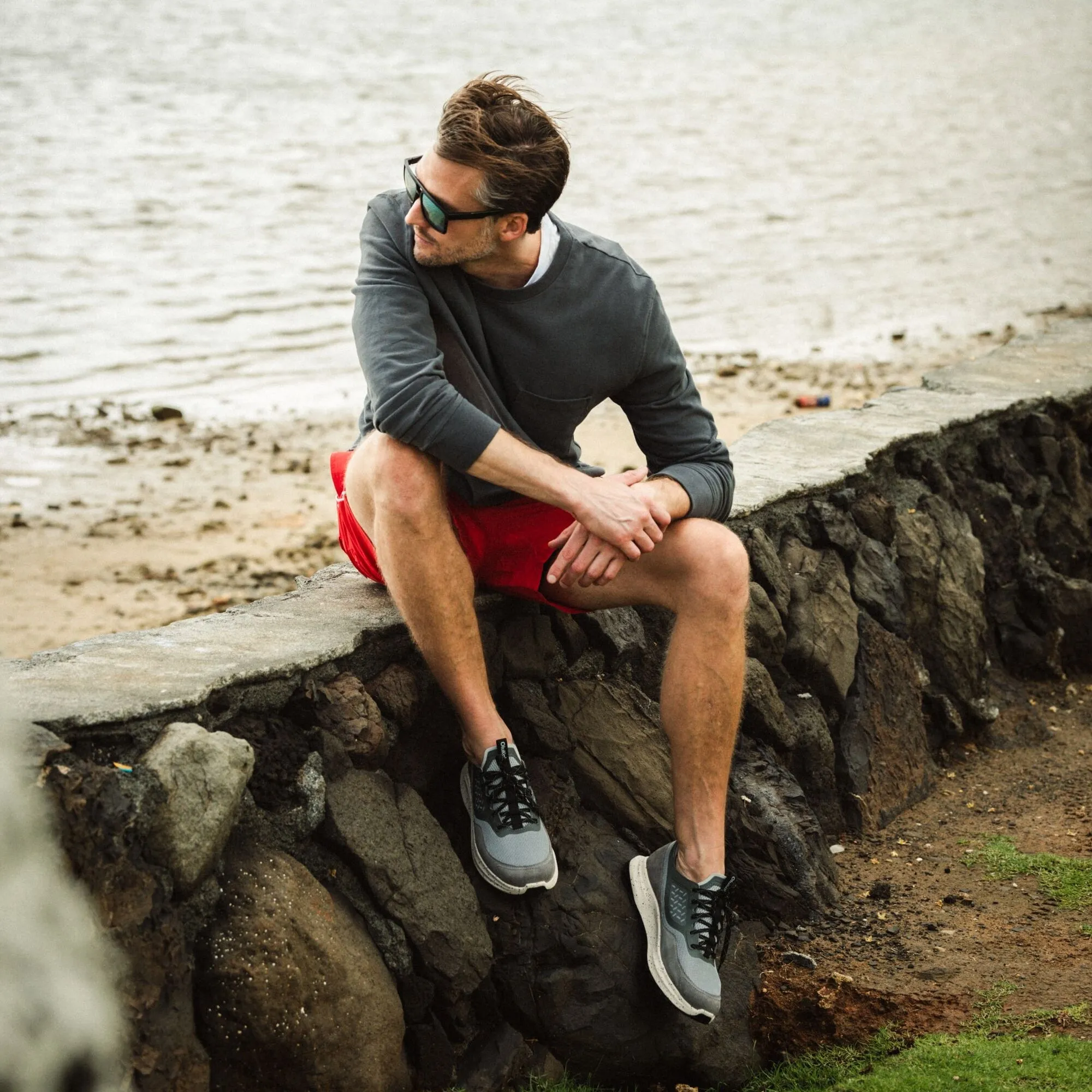 Ergonomic Heel Cup Makiki  -  Cloud Grey / Poi