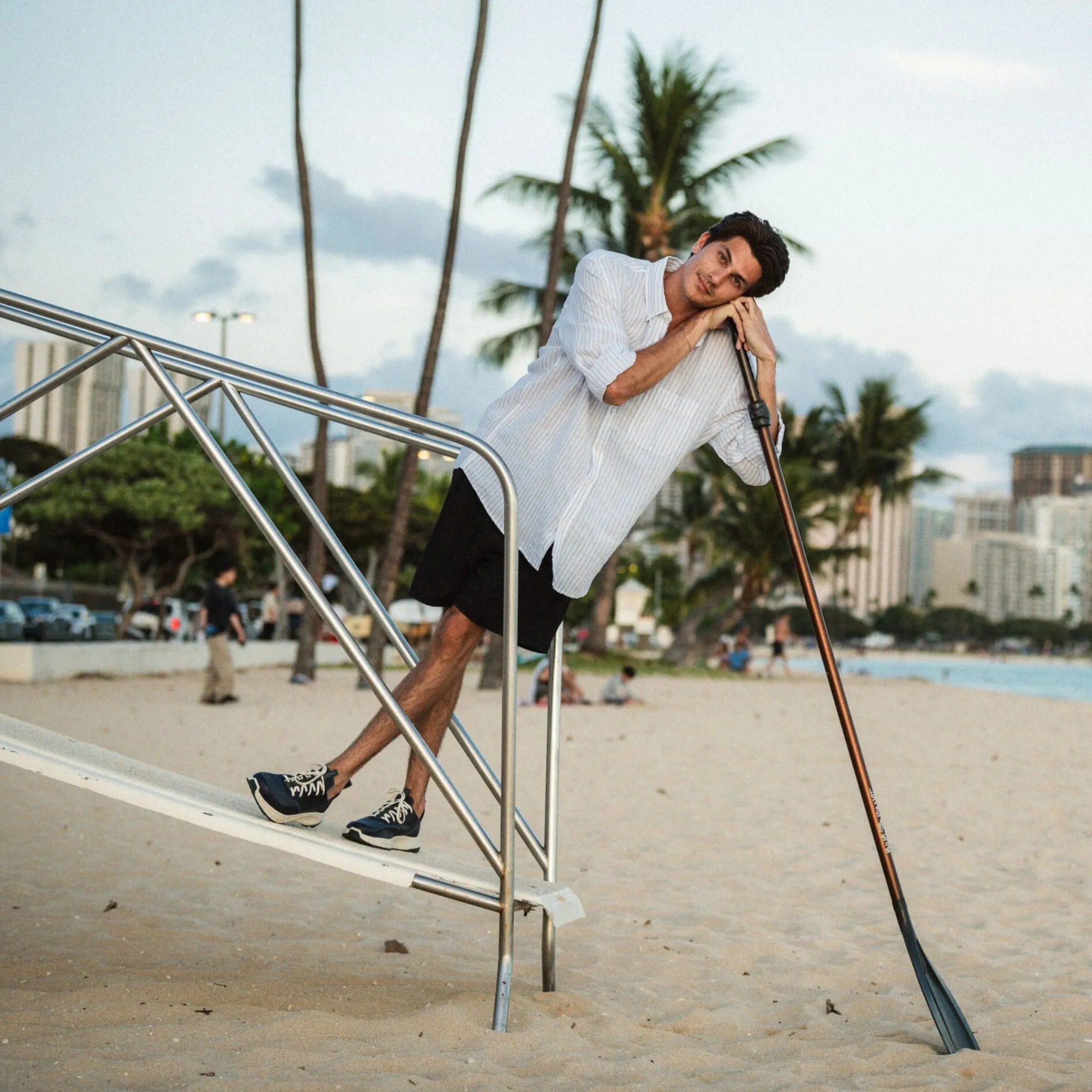 All Day Weekend Warriors material Makiki  -  Trench Blue / Trench Blue