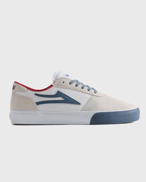 Manchester - White Suede Navy Perf Summer Base Club Night