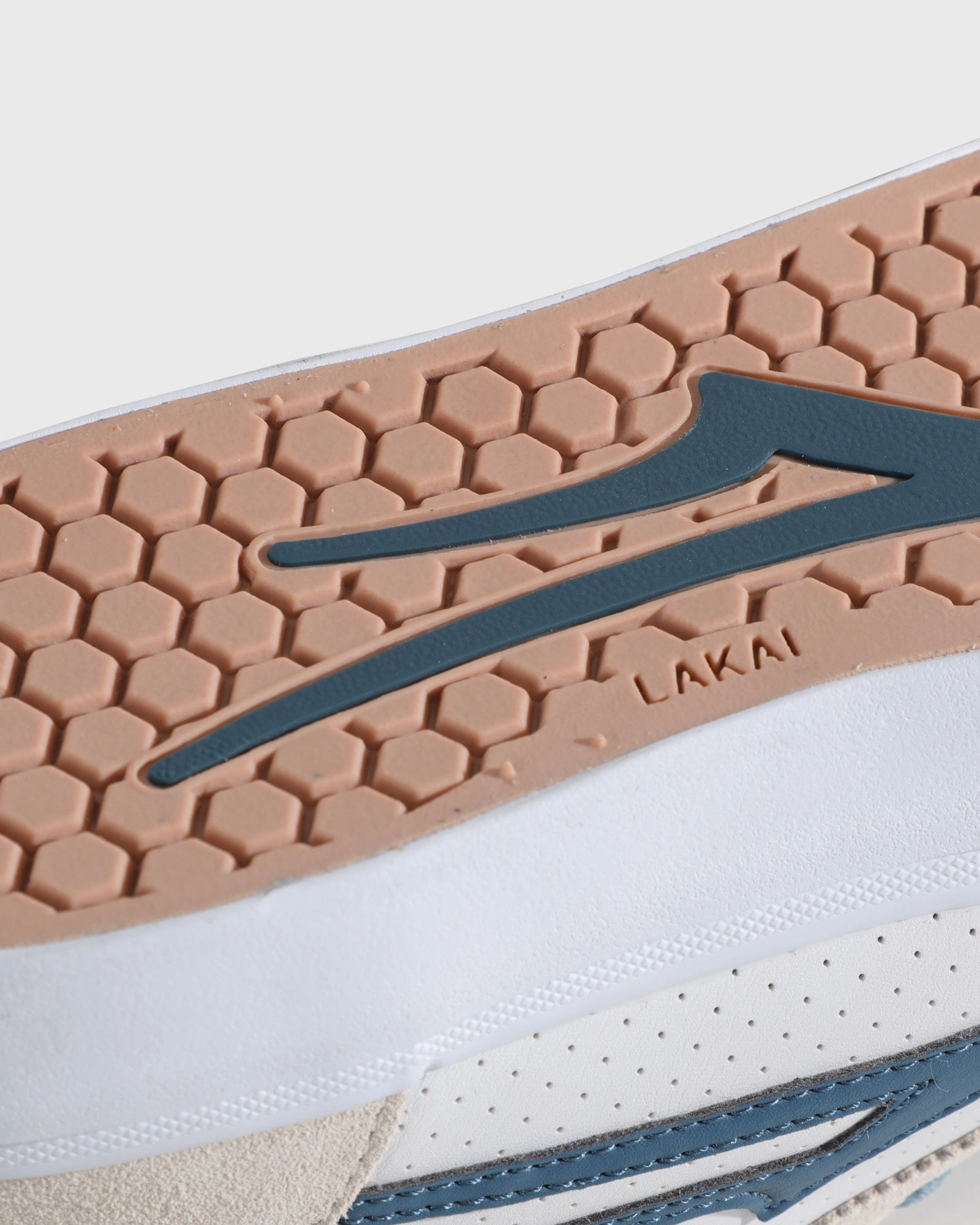 Manchester - White Suede Navy Perf senior care Viral Pop