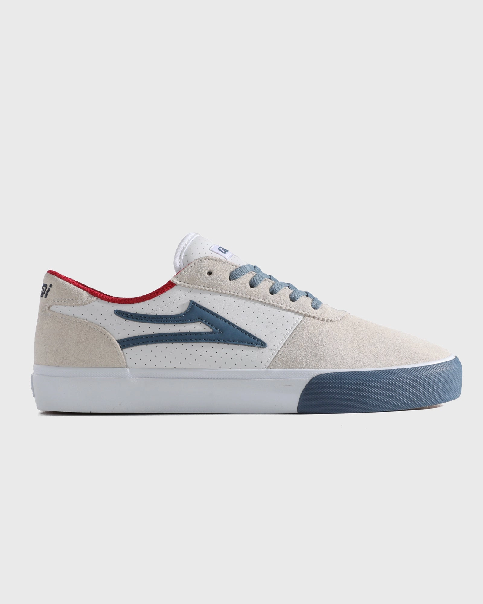 Manchester - White Suede Navy Perf Summer Base Club Night