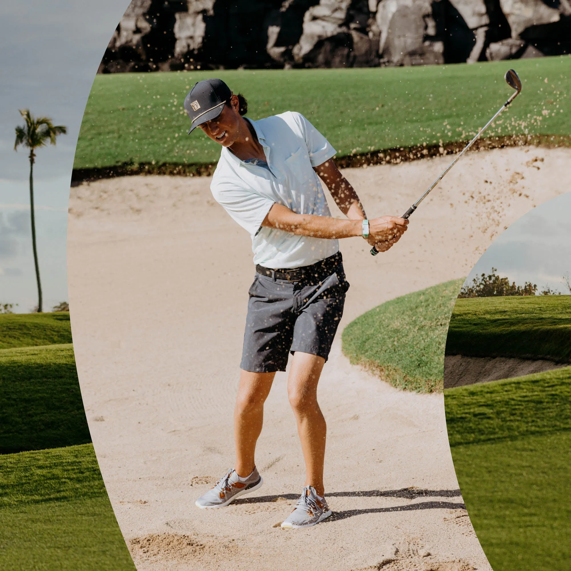 Minimalist Aesthetic Design velcro Manele - Poi / Charcoal