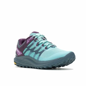 Durable Build Trail Running Merrell Women's Antora 3 Sneaker - Blue Frost
