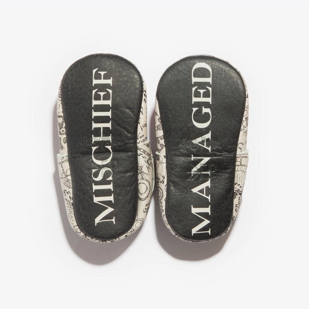 Marauder's Map City Baby Shoe SeamlessConstruction Eco Friendly