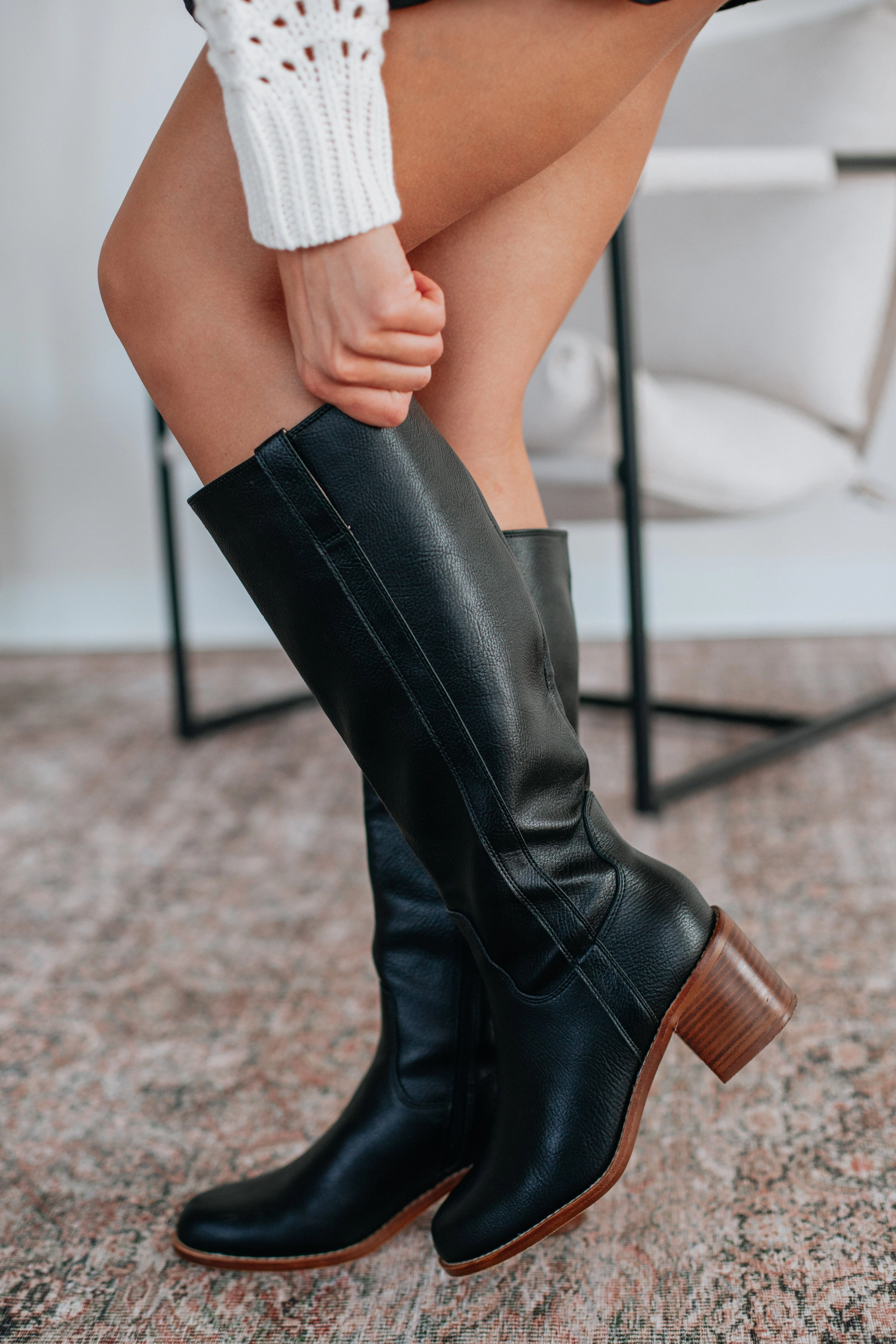 Here For The Drama Boots Comfort Slope