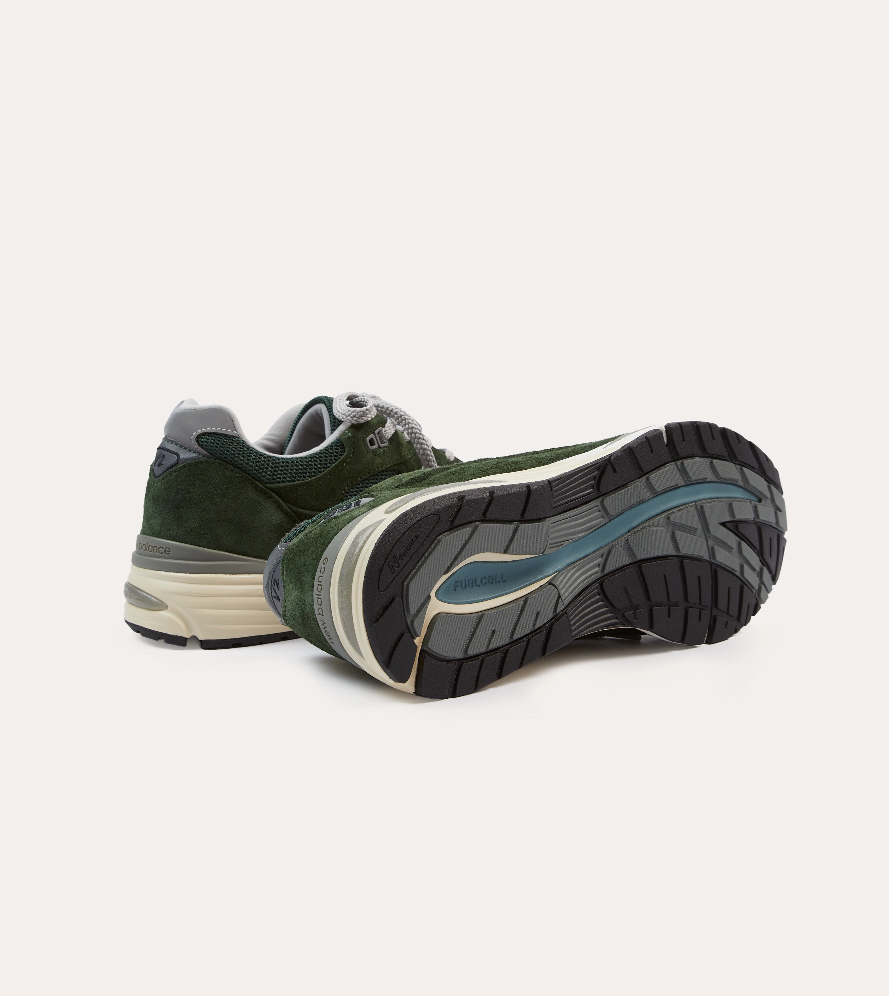 New Balance Kombu Green Made in UK 991v2 Trainers Responsive Cushion Fitness Lovers Clear Glow