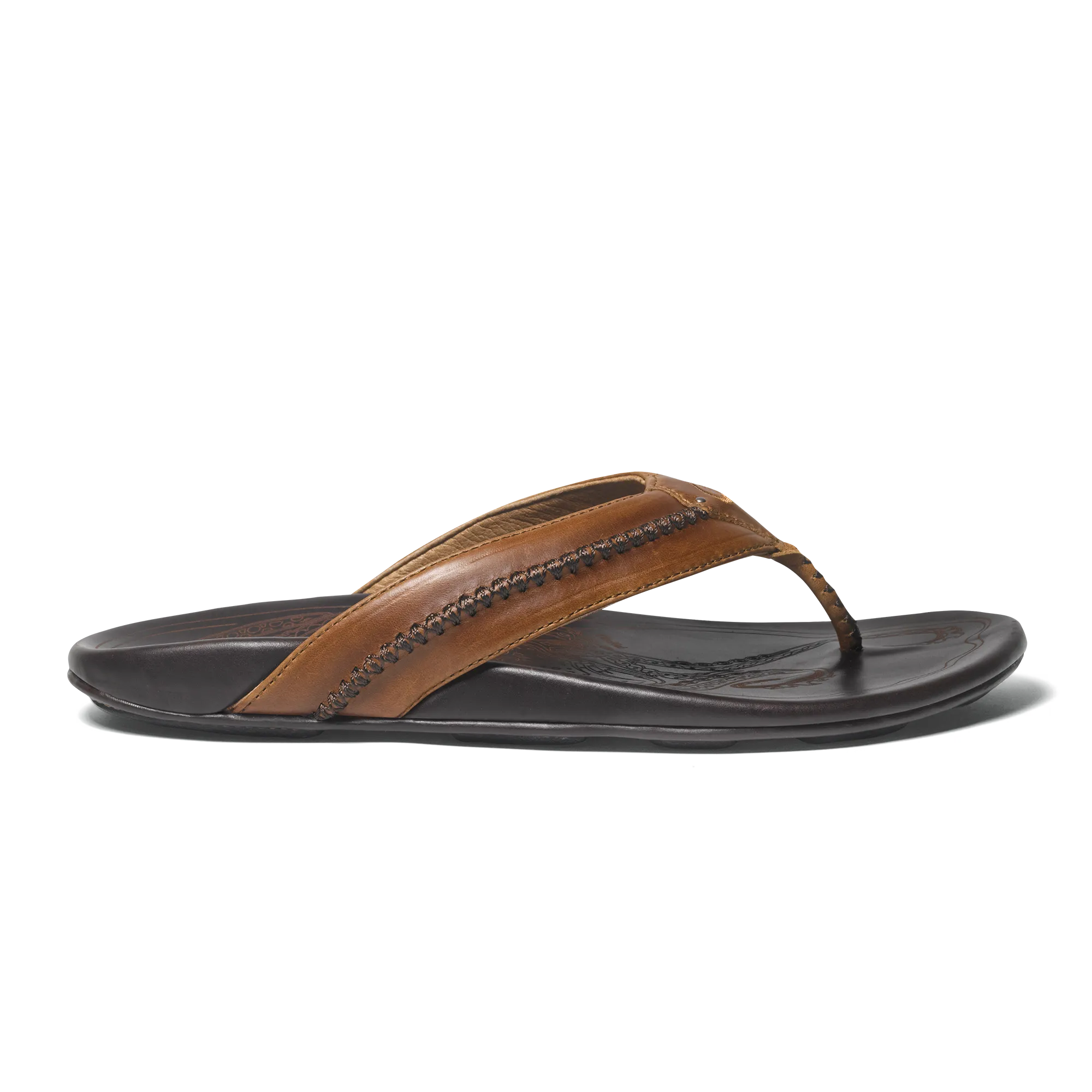 Mea Ola - Tan / Dark Java Stylish Beach Footwear Dual Density