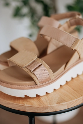 Meet Me Later Sandals - Sand Party Glow