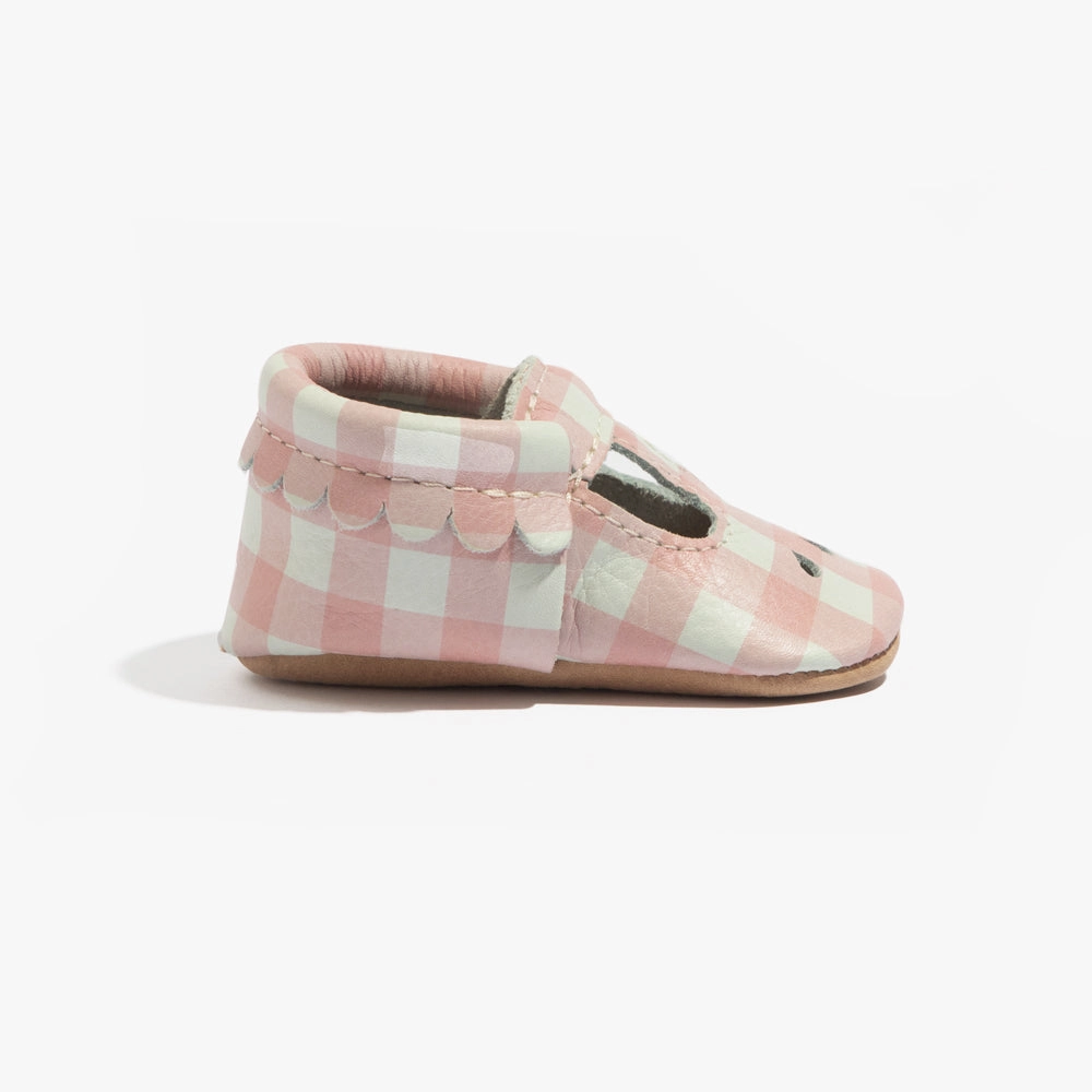 Teen - sized shoes Melon Gingham Mary Jane Baby Shoe
