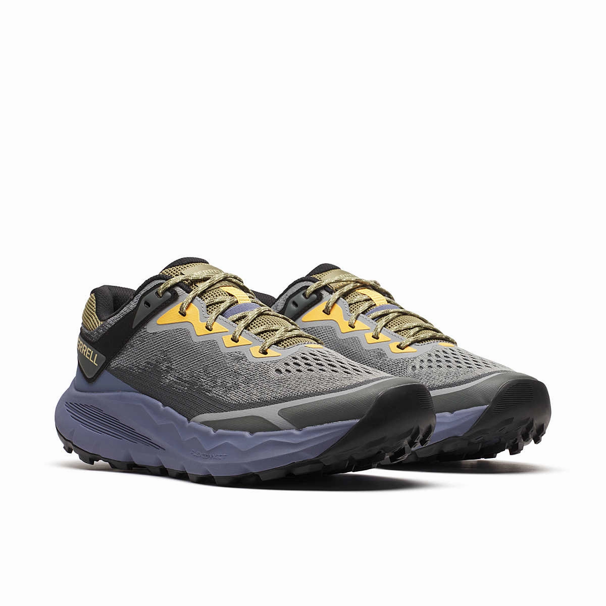 Merrell Men's Nova 4 Trail Running Shoes - Cement Toe box Good Traction