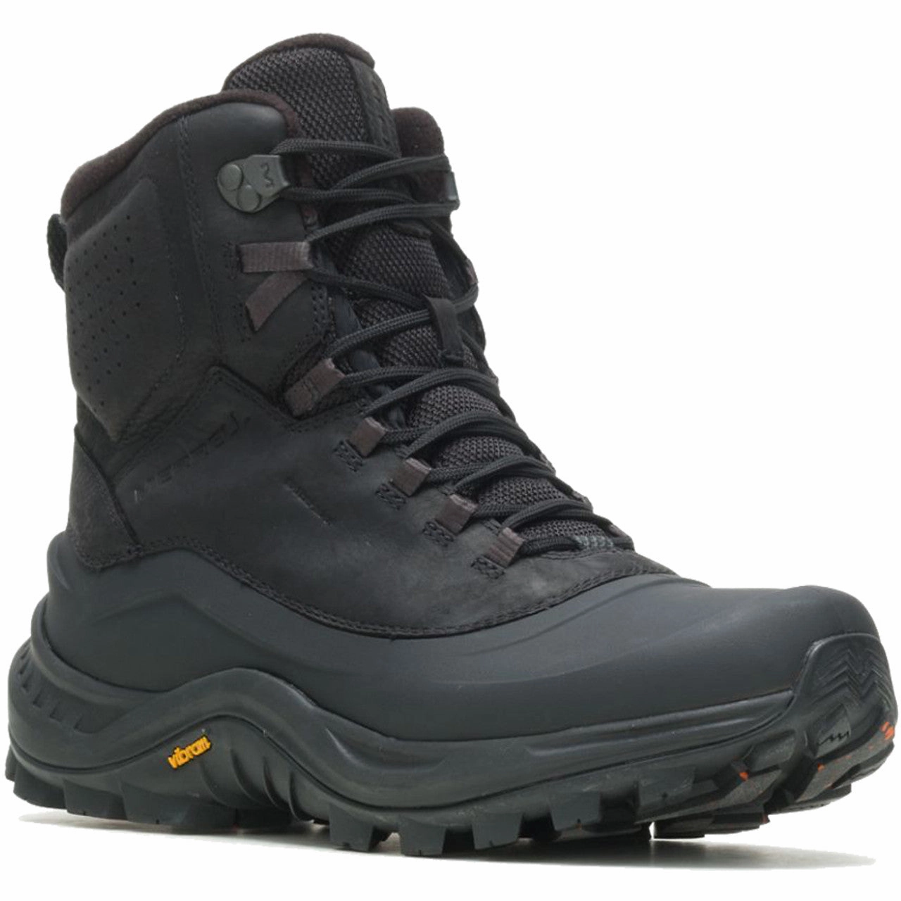 Merrell Men's Thermo Overlook 2 Mid Boot Waterproof w/ Arctic Grip - Black Enhanced grip