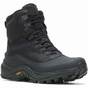 Merrell Men's Thermo Overlook 2 Mid Boot Waterproof w/ Arctic Grip - Black Enhanced grip