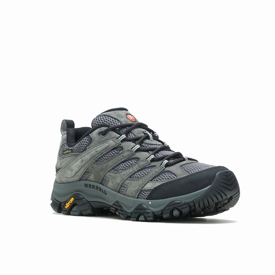 Merrell Men's Waterproof Moab 3 - Granite Roomy Toe Box