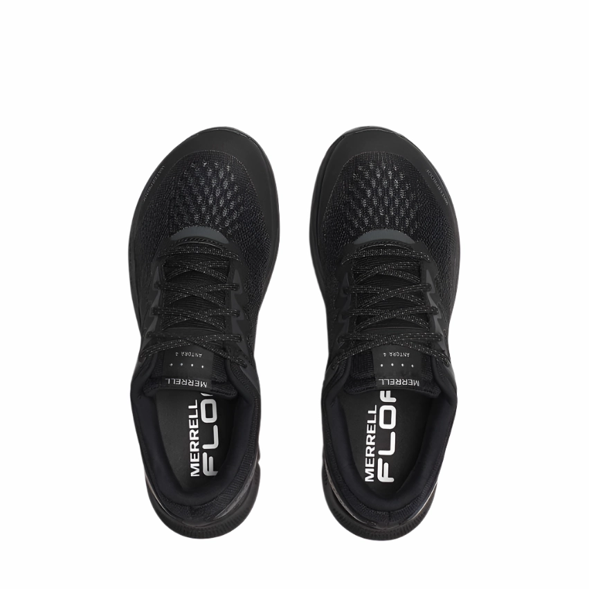 Merrell Women's Antora 4 Waterproof Sneaker - Black/Graphite Anatomical Toe Shape Core Flex