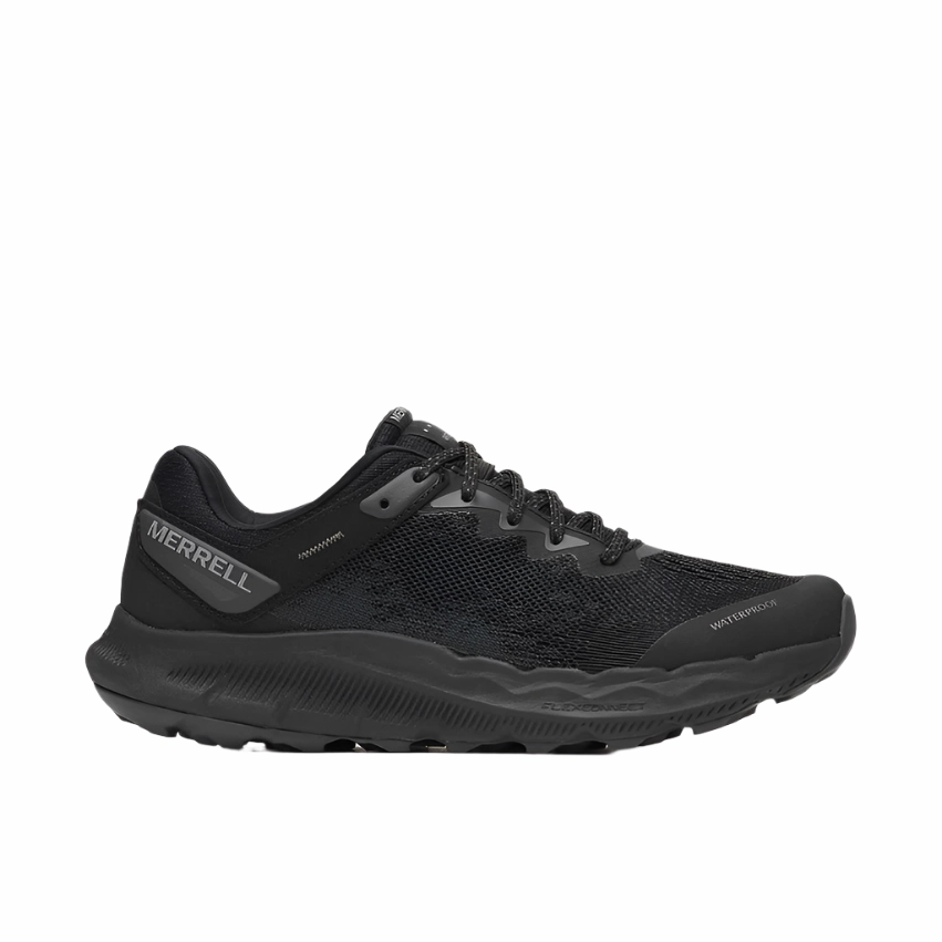 Ventilation holes Universal Fit Merrell Women's Antora 4 Waterproof Sneaker - Black/Graphite