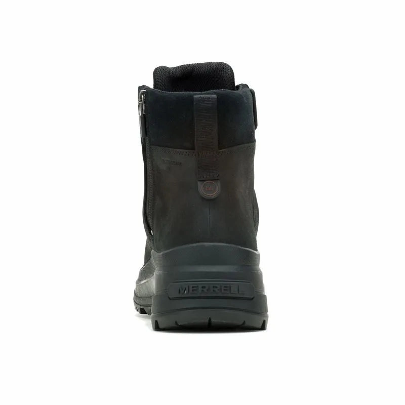 Memory Foam Airport Travel Merrell Women's Harper Lace Zip Waterproof Boot - Black