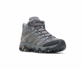 Merrell Women's Moab 3 Mid Waterproof - Granite Ventilated Mesh Sunny Walks