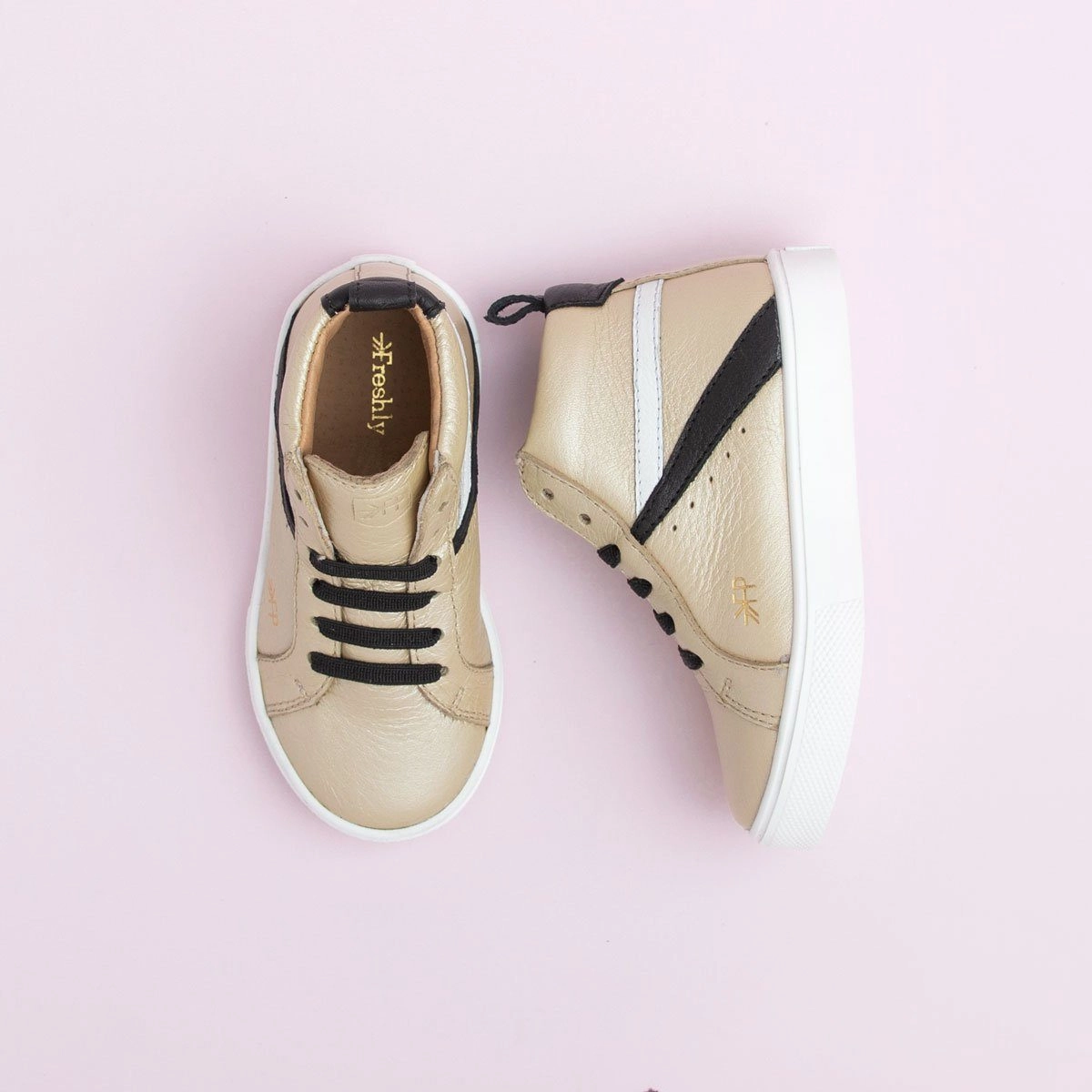 Vertical Compression Zones Platinum High Top Sneaker