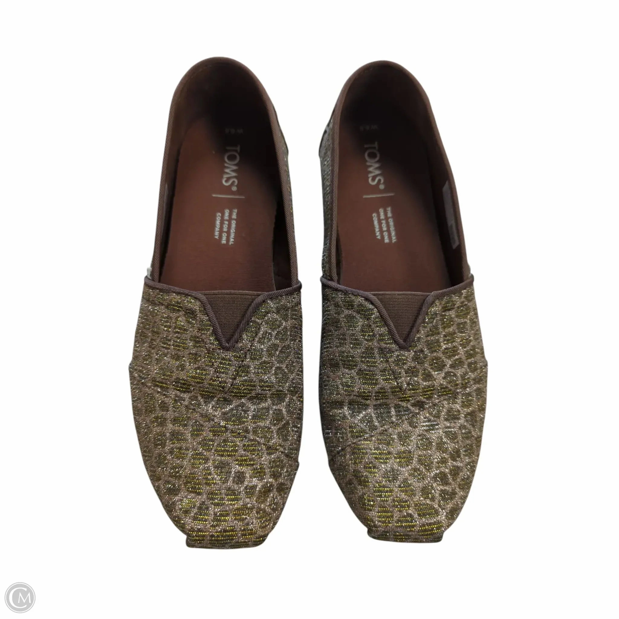 Shoes Sneakers By Toms In Gold, Size: 6.5 Travel Fit Cool Design