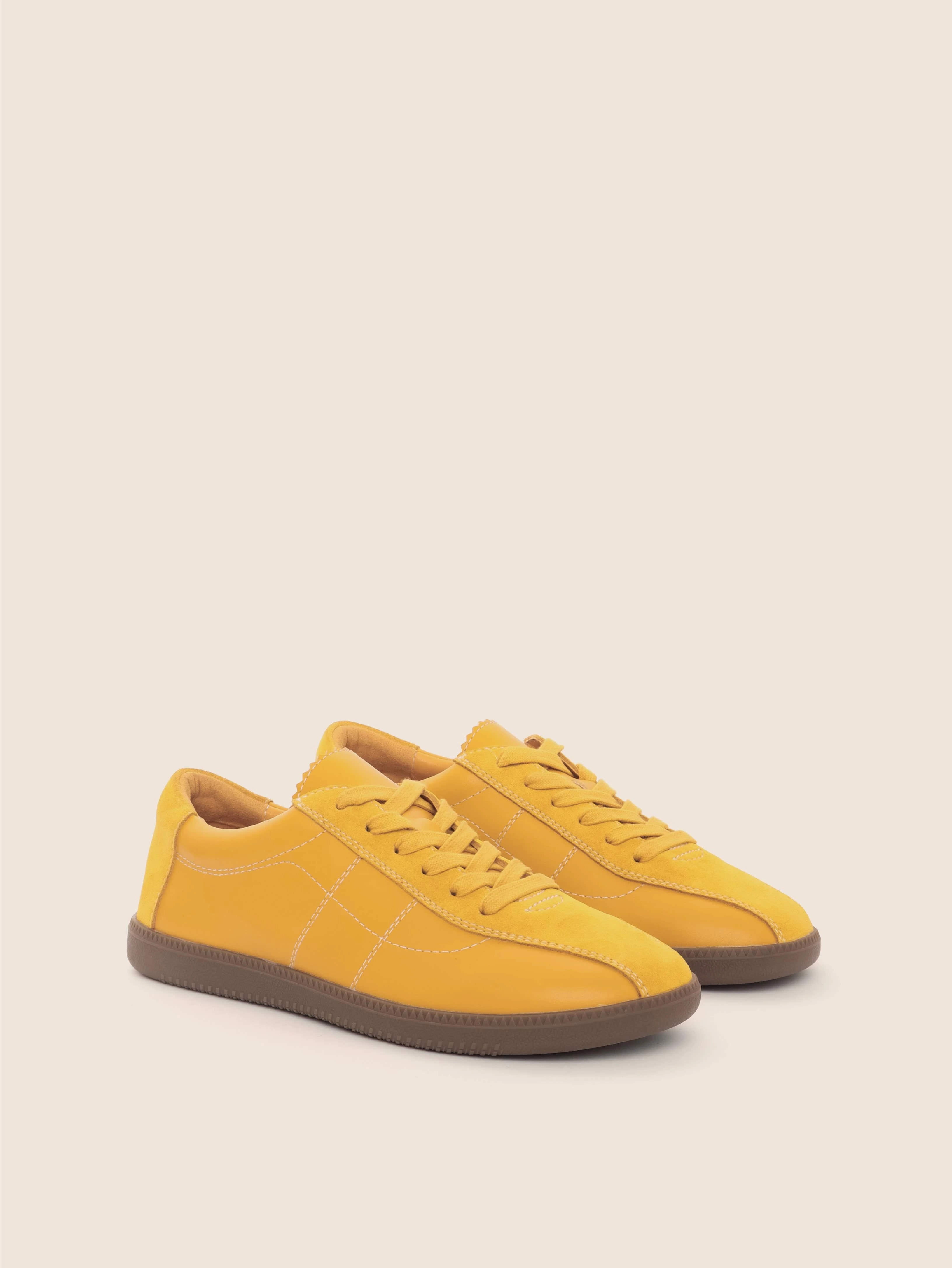 Simone Yellow Trainer Canvas Fabric Superior shock absorption