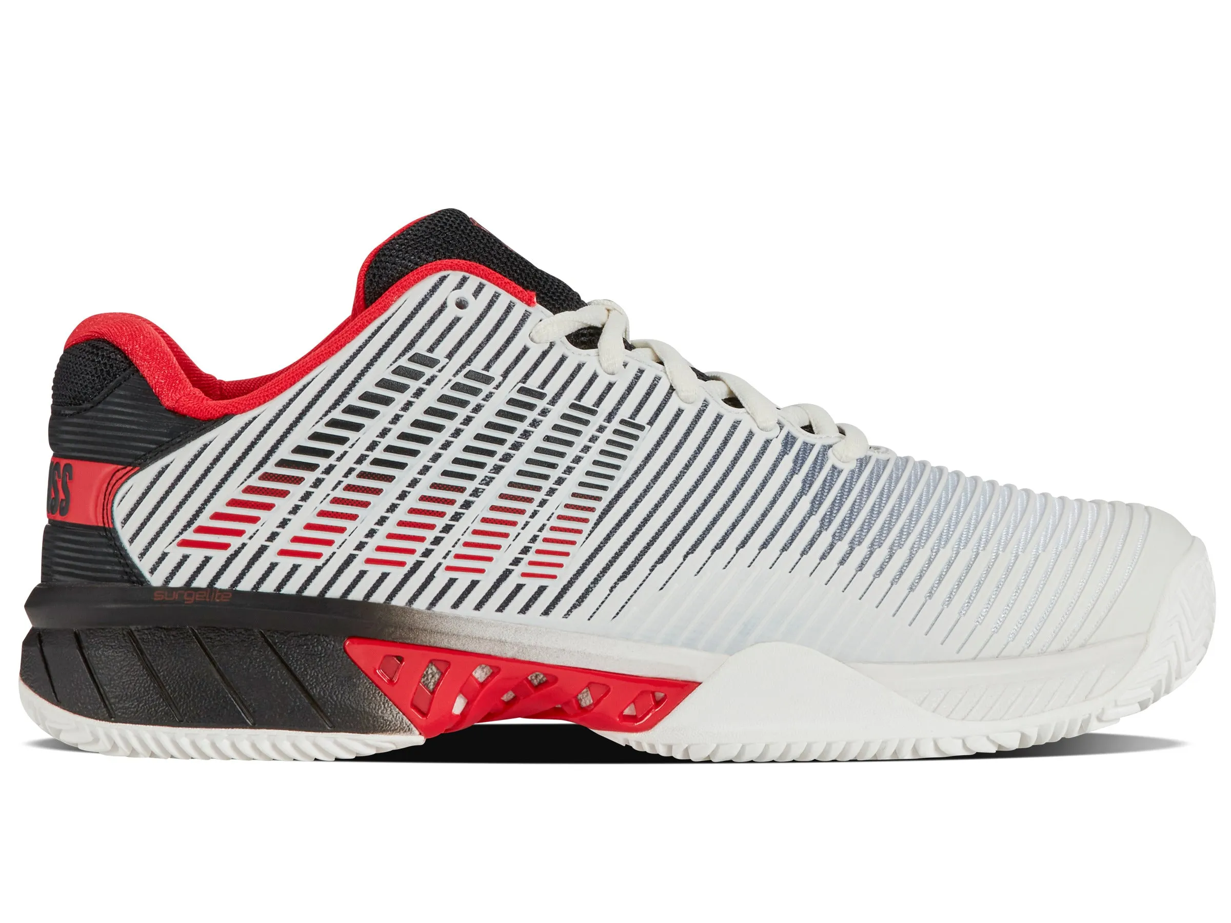 06614-104-M | HYPERCOURT EXPRESS 2 CLAY | BRIGHT WHITE/STRETCH LIMO/HIGH RISK RED Sustainable Leather Sun Guard