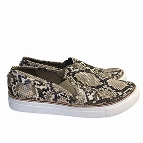 Perforated Ventilation System Balanced weight Shoes Sneakers By Steve Madden In Snakeskin Print, Size:9.5