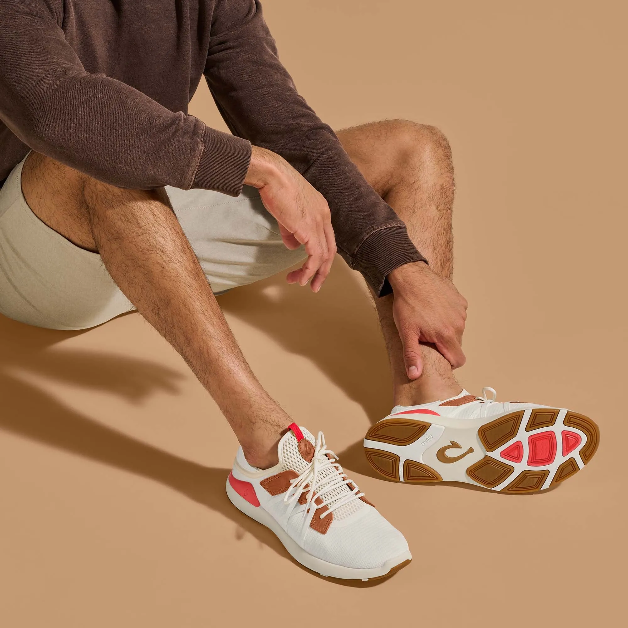 Mio L  - Bright White / Red Lava Mesh Cool