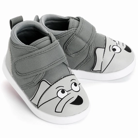 Mo Willems' Elephant Gerald Squeaky Toddler Shoes | Gray Ice Grip