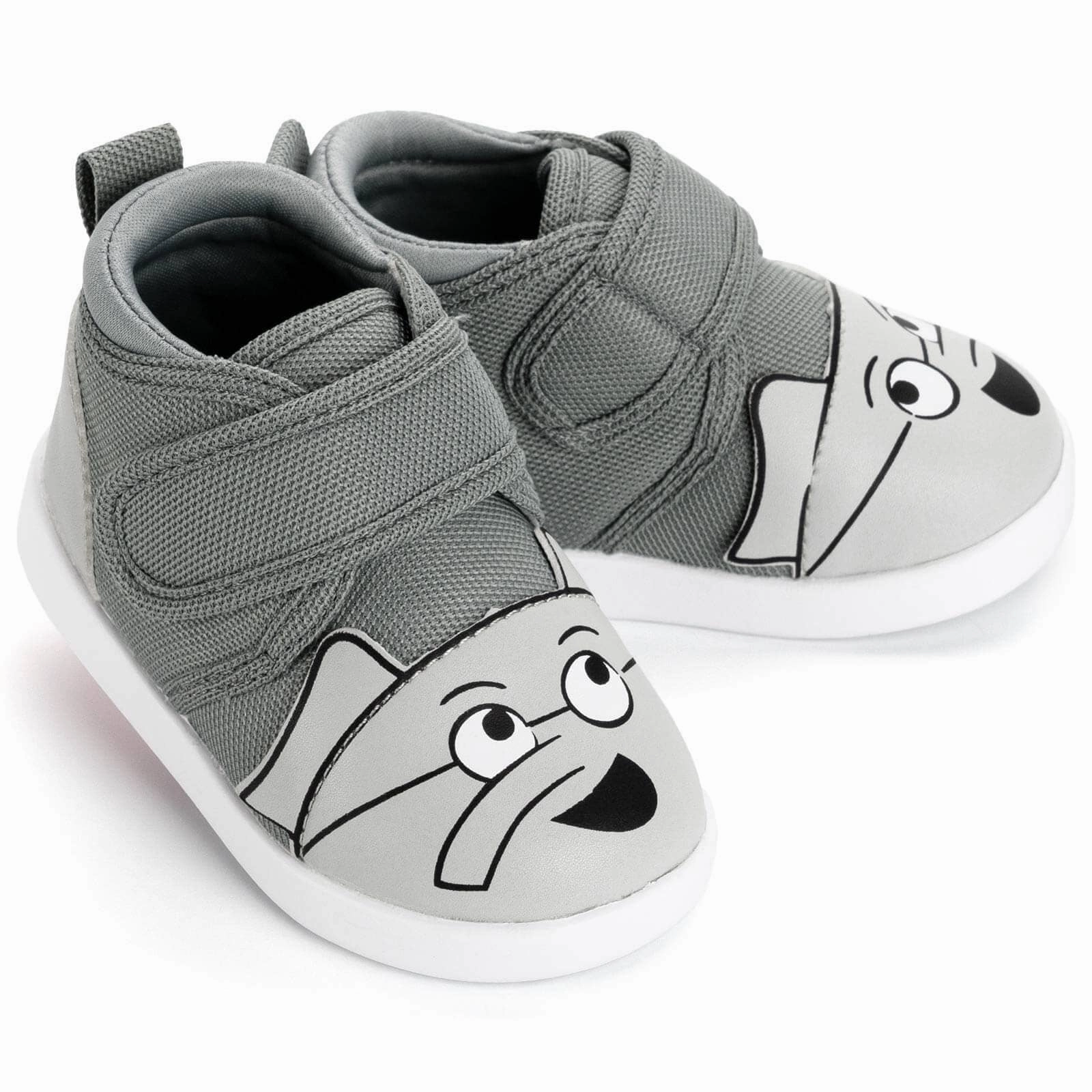 Week Easy Mo Willems' Elephant Gerald Squeaky Toddler Shoes | Gray
