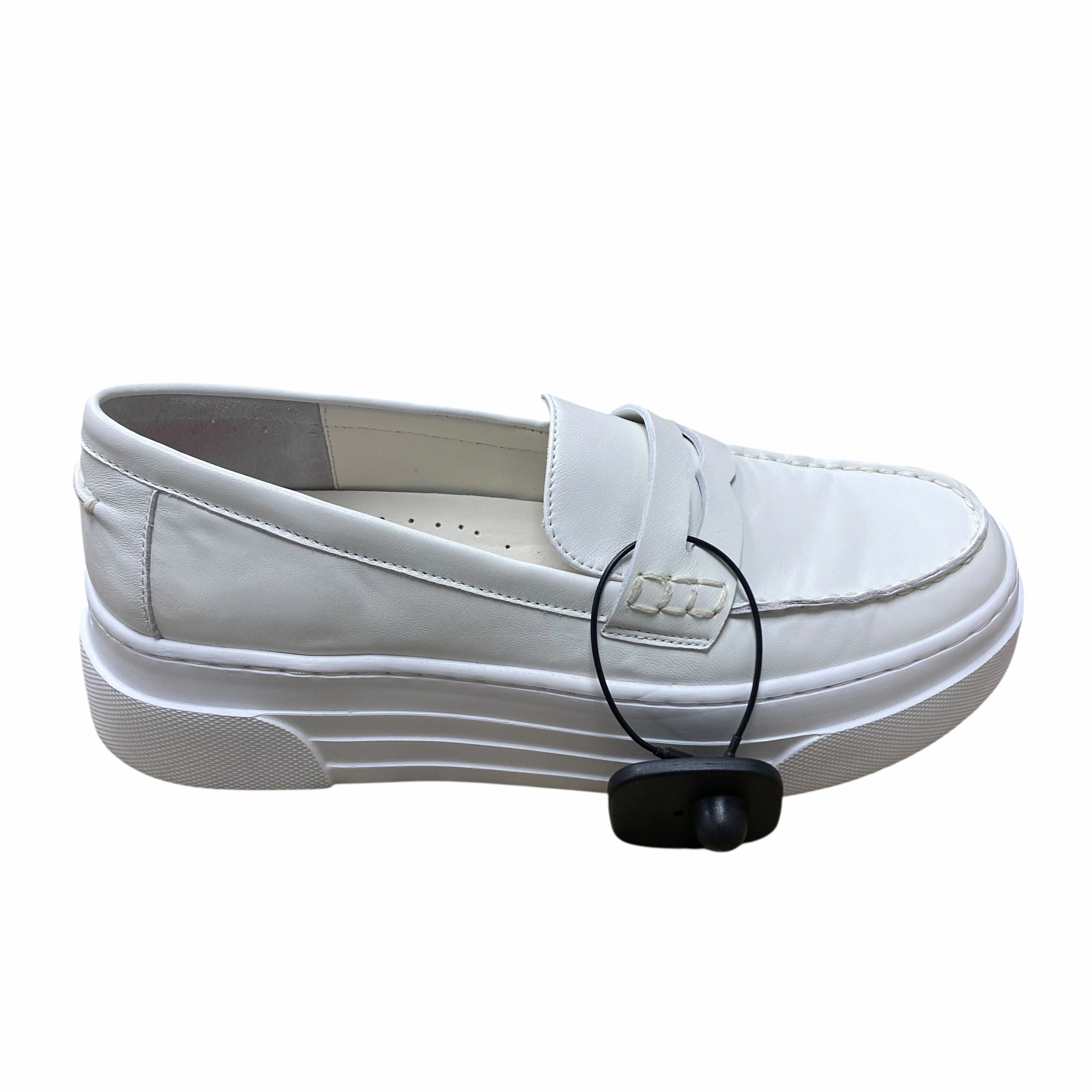 Shoes Sneakers By J Slides In White, Size:10 No-Slip Grip Puncture Resistant Plate