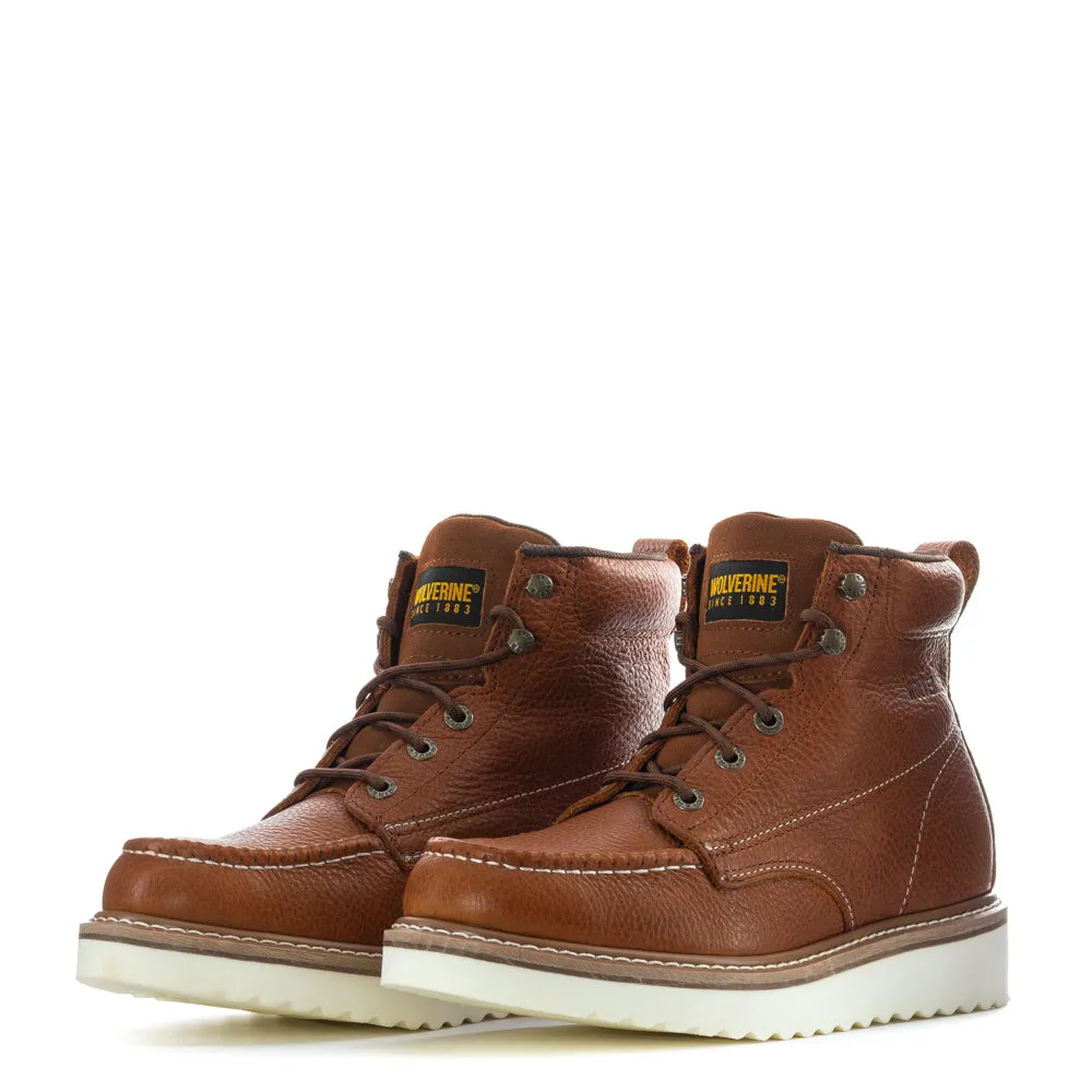 Soft Leather Adaptive Cushion Stack Moc-Toe 6" - Mens