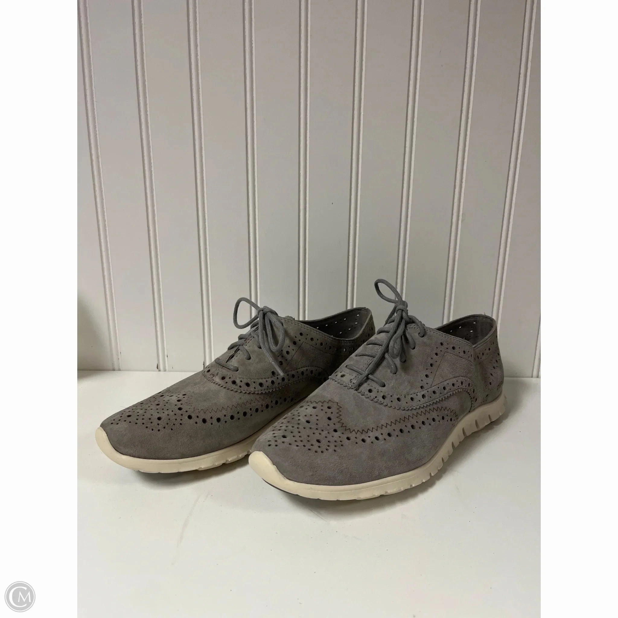 Cushioned traction Shoes Sneakers By Cole-haan In Grey, Size: 8.5