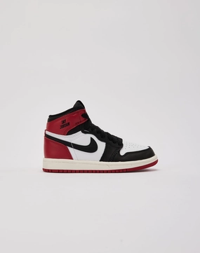Jordan Air Jordan 1 Retro High OG 'Black Toe Reimagined' Pre-School Narrow - fit kids' shoes Waterproof Protection