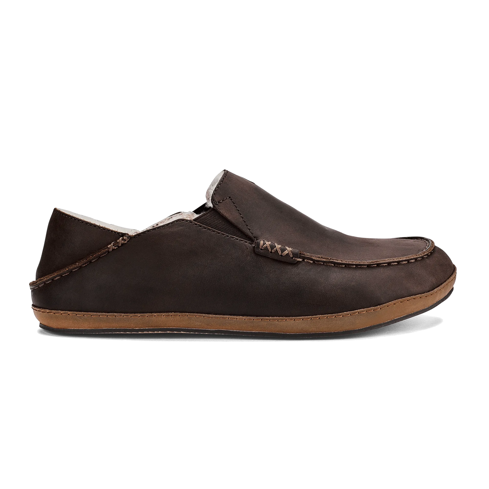 Elastic Collar Chill Vibes Molo Slipper - Dark Wood