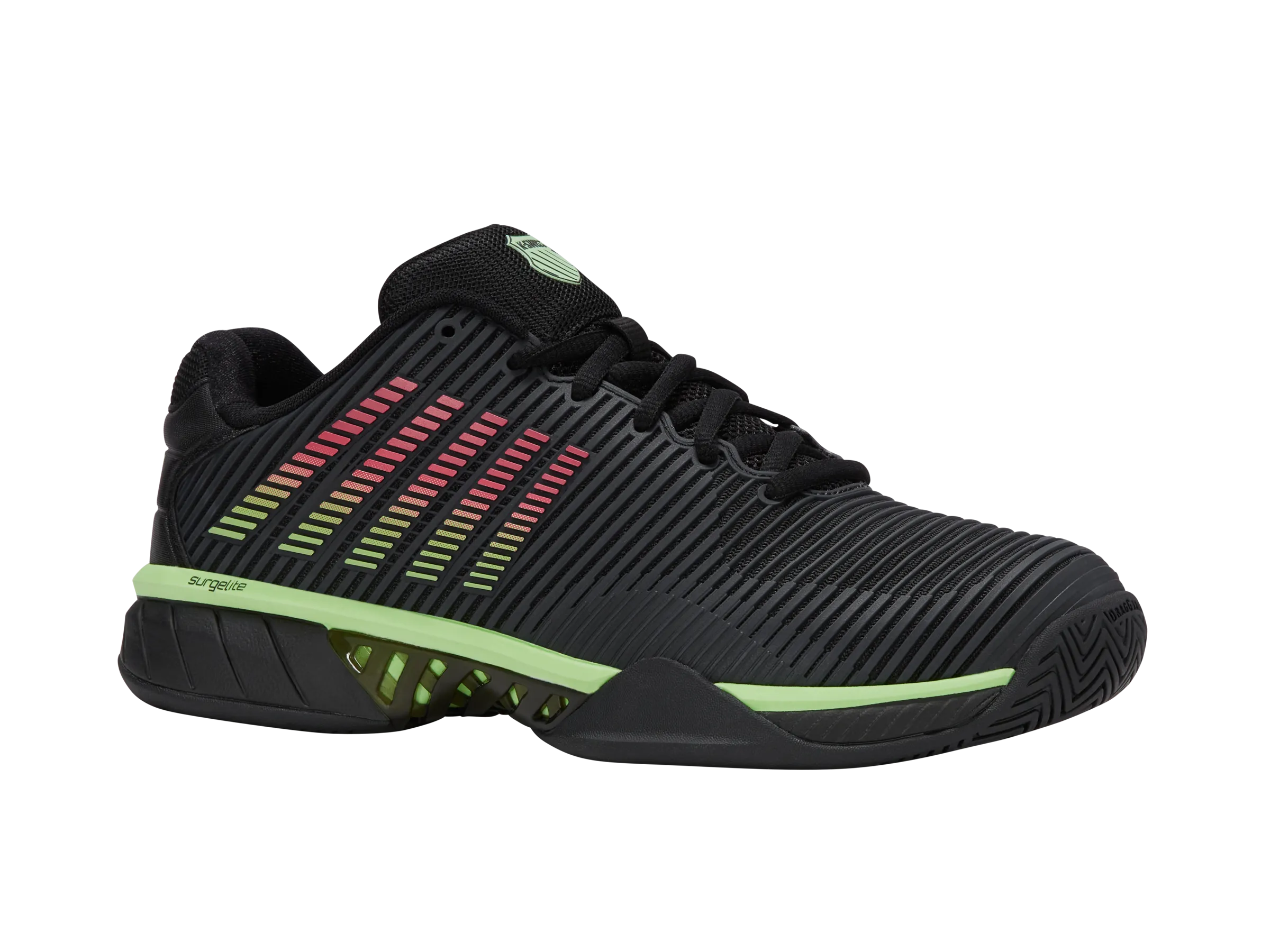 06613-011-M | HYPERCOURT EXPRESS 2 | BLACK/SOFT NEON GREEN/NEON LAVA Craftsmanship