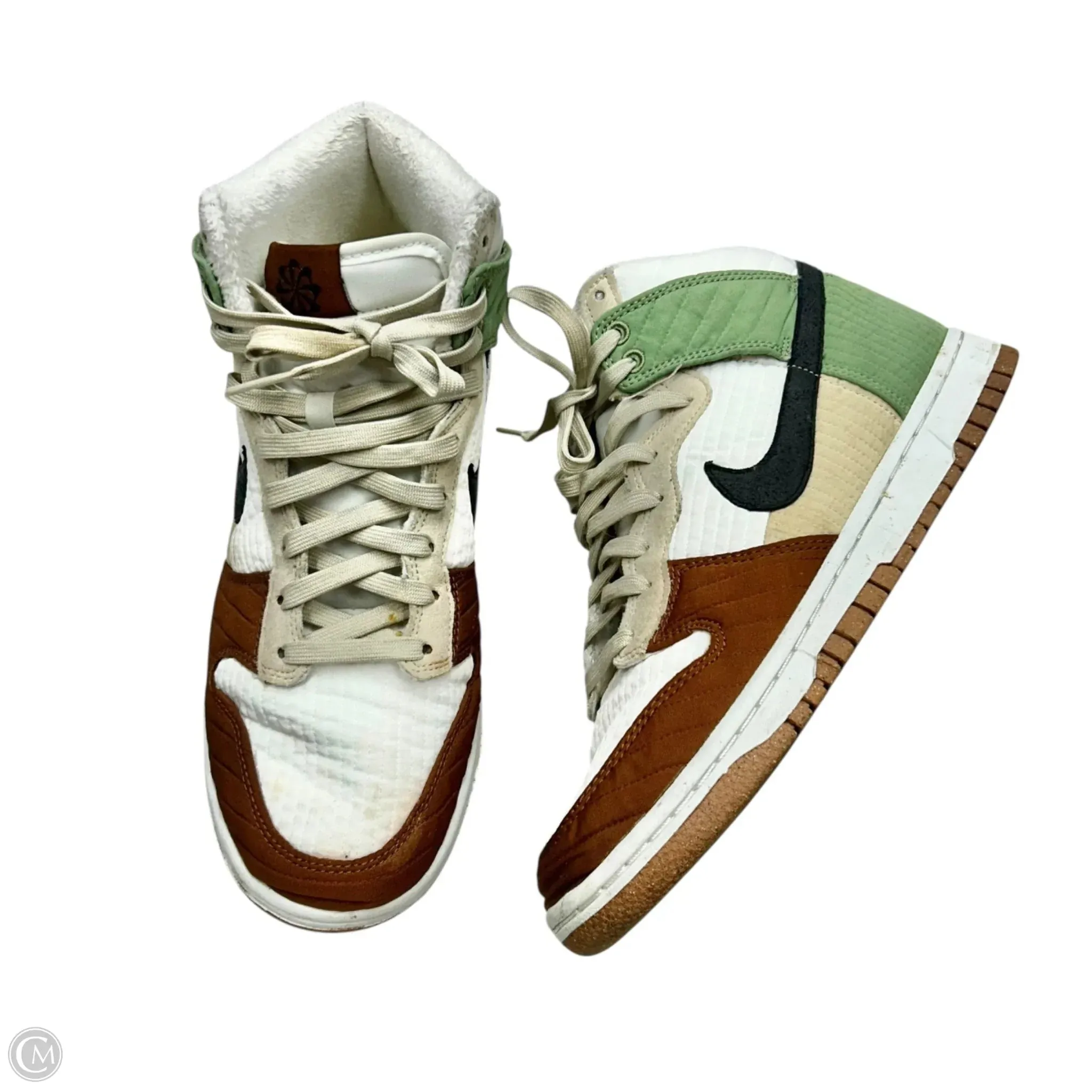 Shoes Sneakers By Nike In Brown & Green, Size: 10 Step Cushion