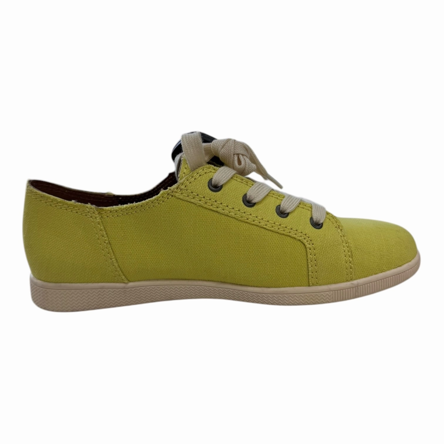 Shoes Sneakers By ZODIAC In White & Yellow, Size:8 Flex groove