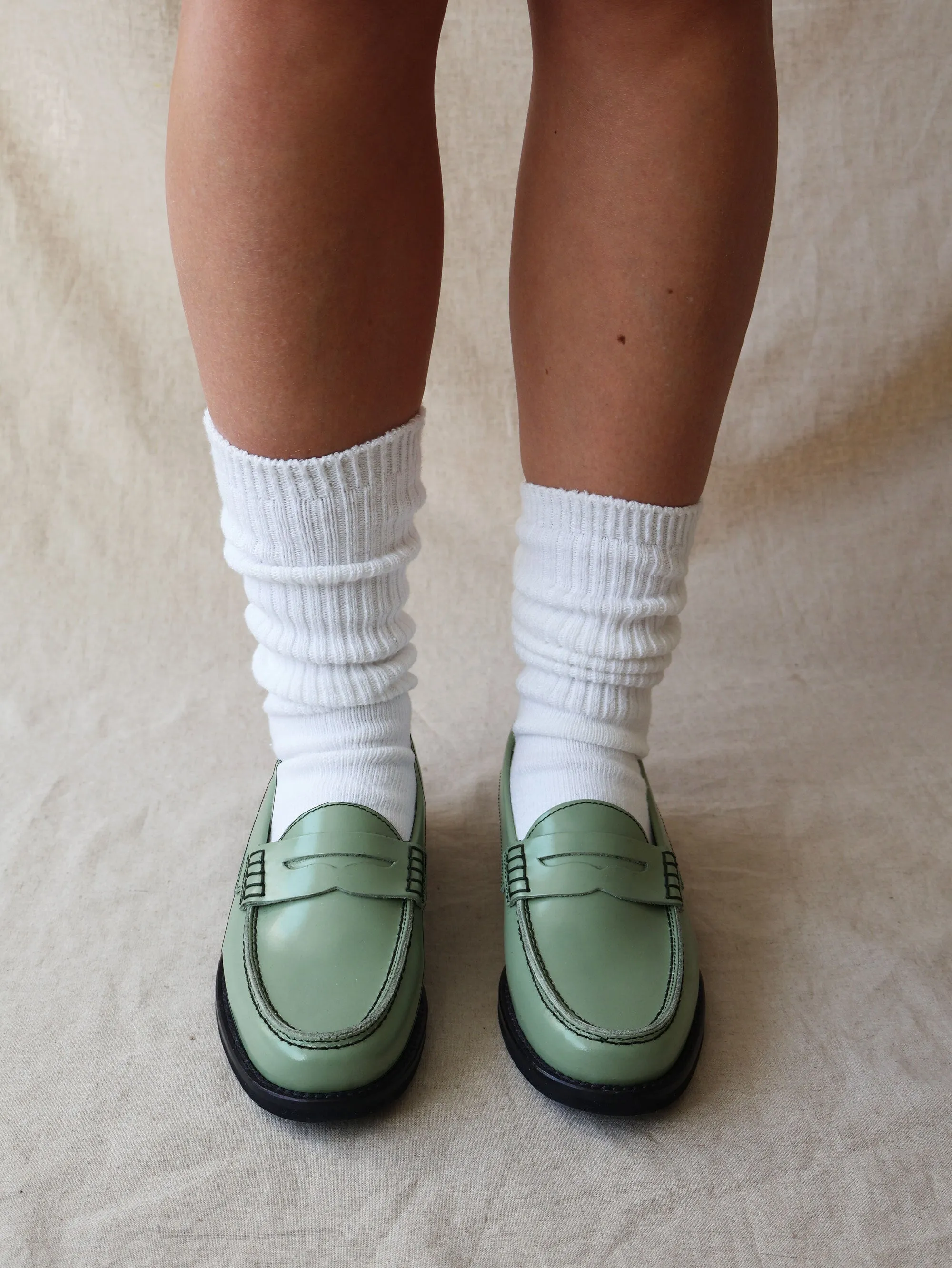 Tea Time Preppy Tone Napoli Sage Loafer
