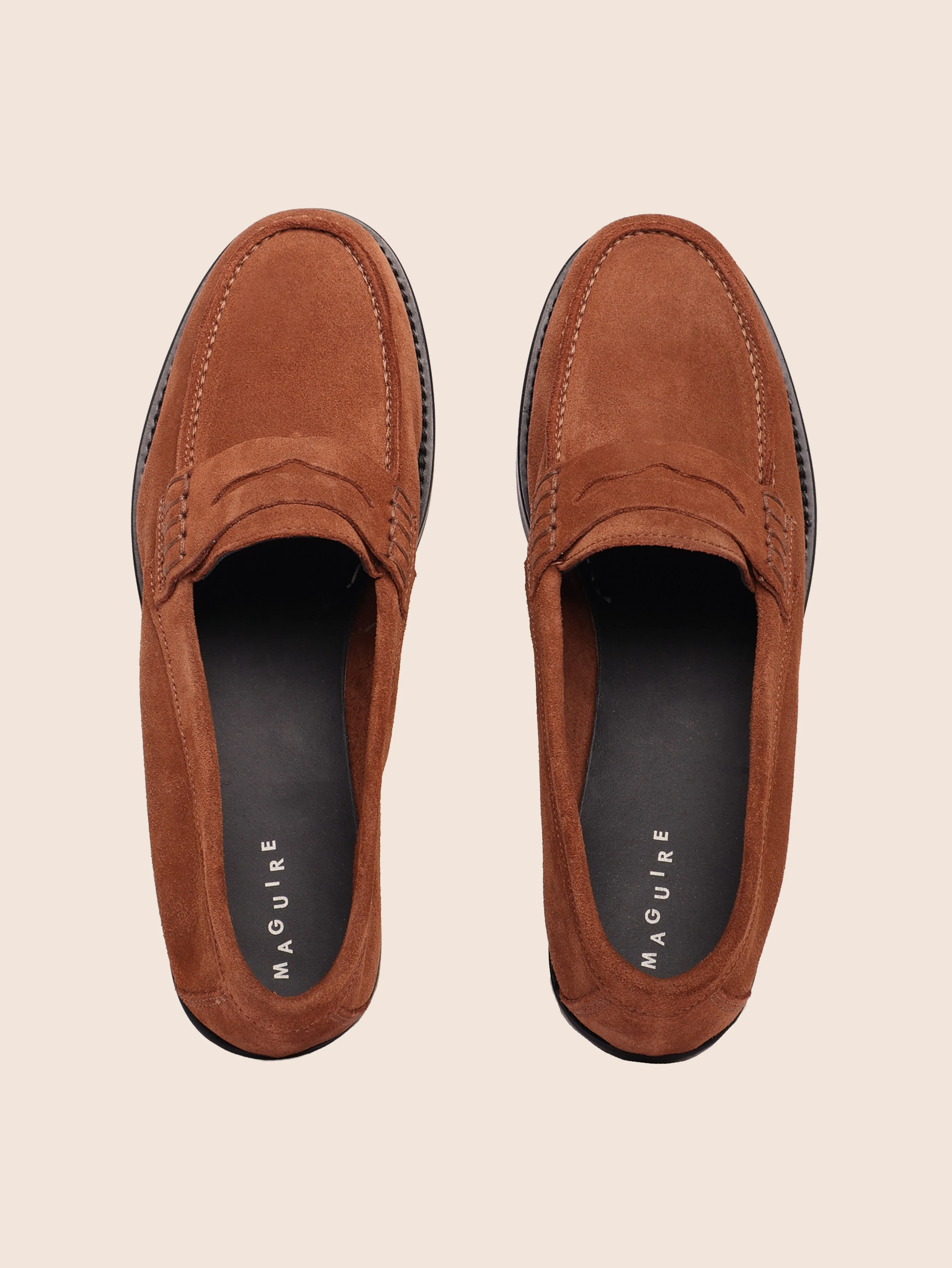 Napoli Tan Suede Loafer Easy To Clean
