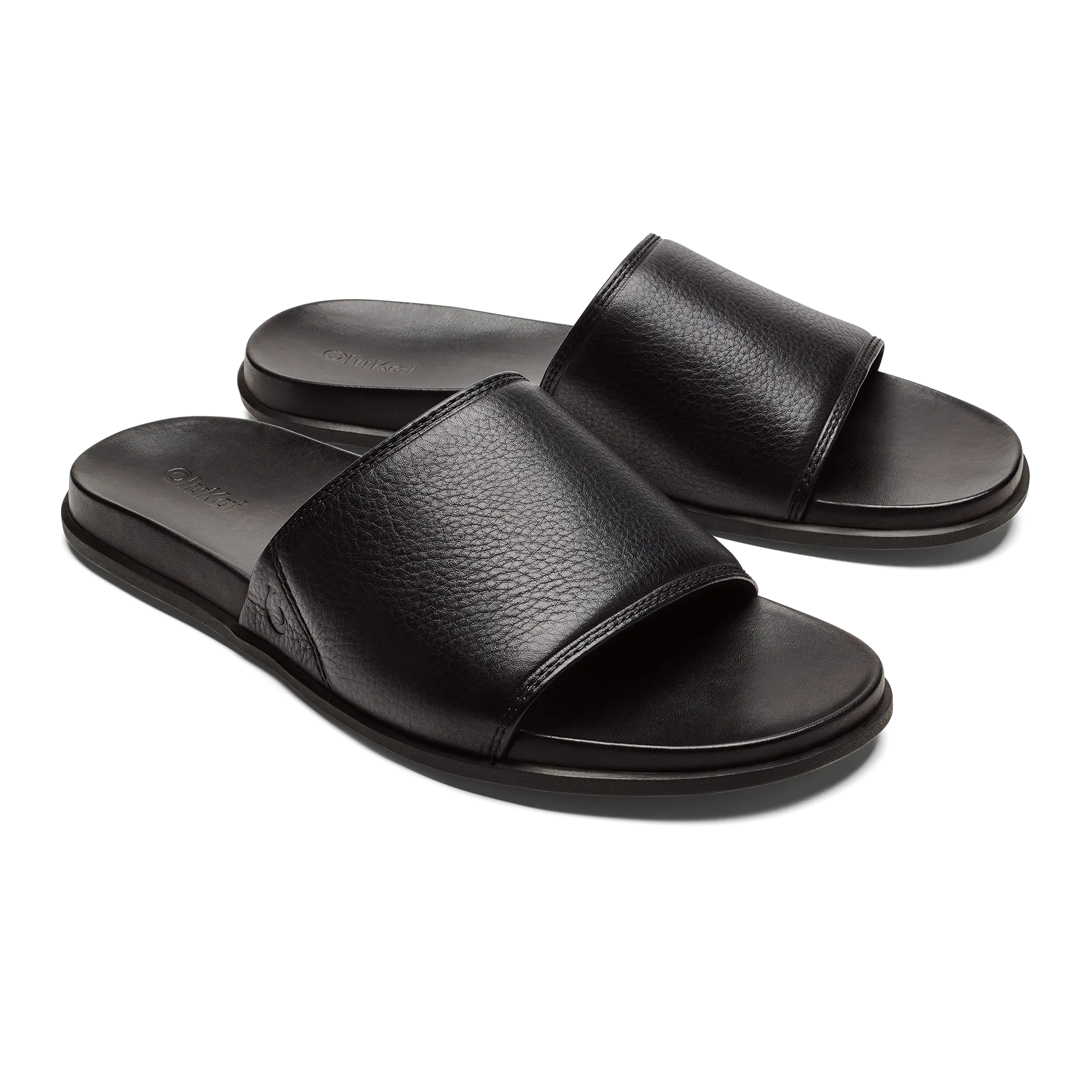 Coast Line Supportive lali Slide - Black / Black