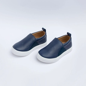 Navy Slip-On Sneaker group walk