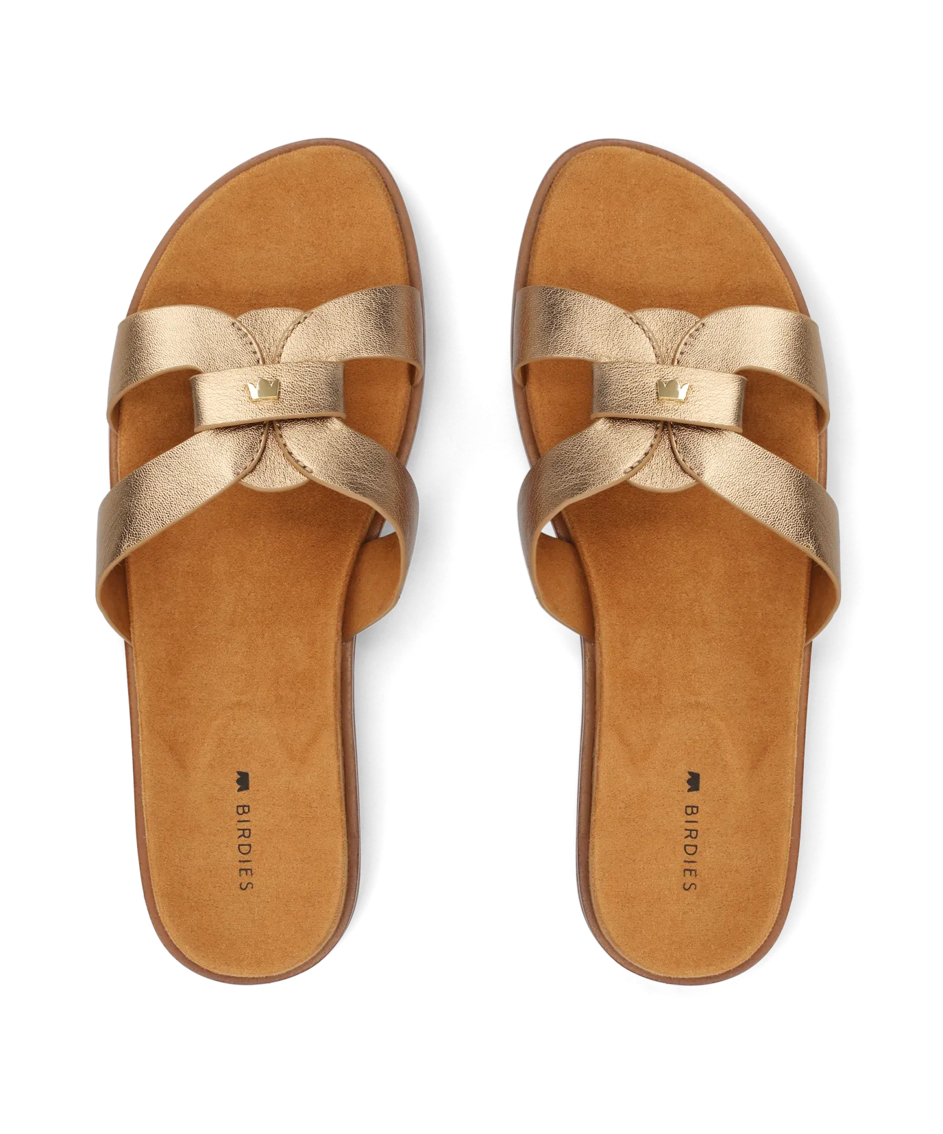 The Sunbird Icon - Gold Leather Thong Effortless Pair