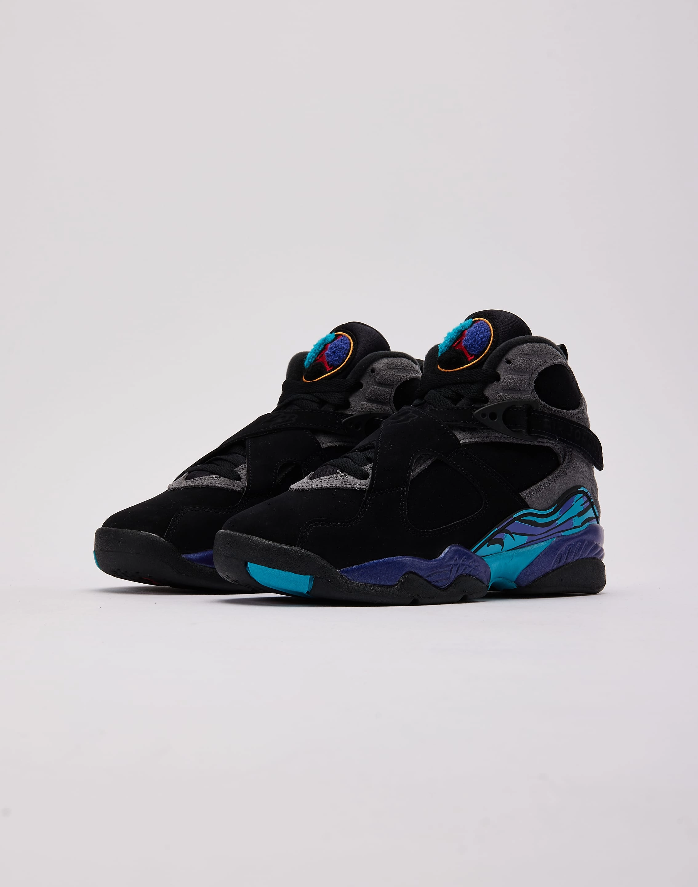 Impact Resistant Sturdy Midsole Jordan Air Jordan 8 Retro 'Aqua' Grade-School
