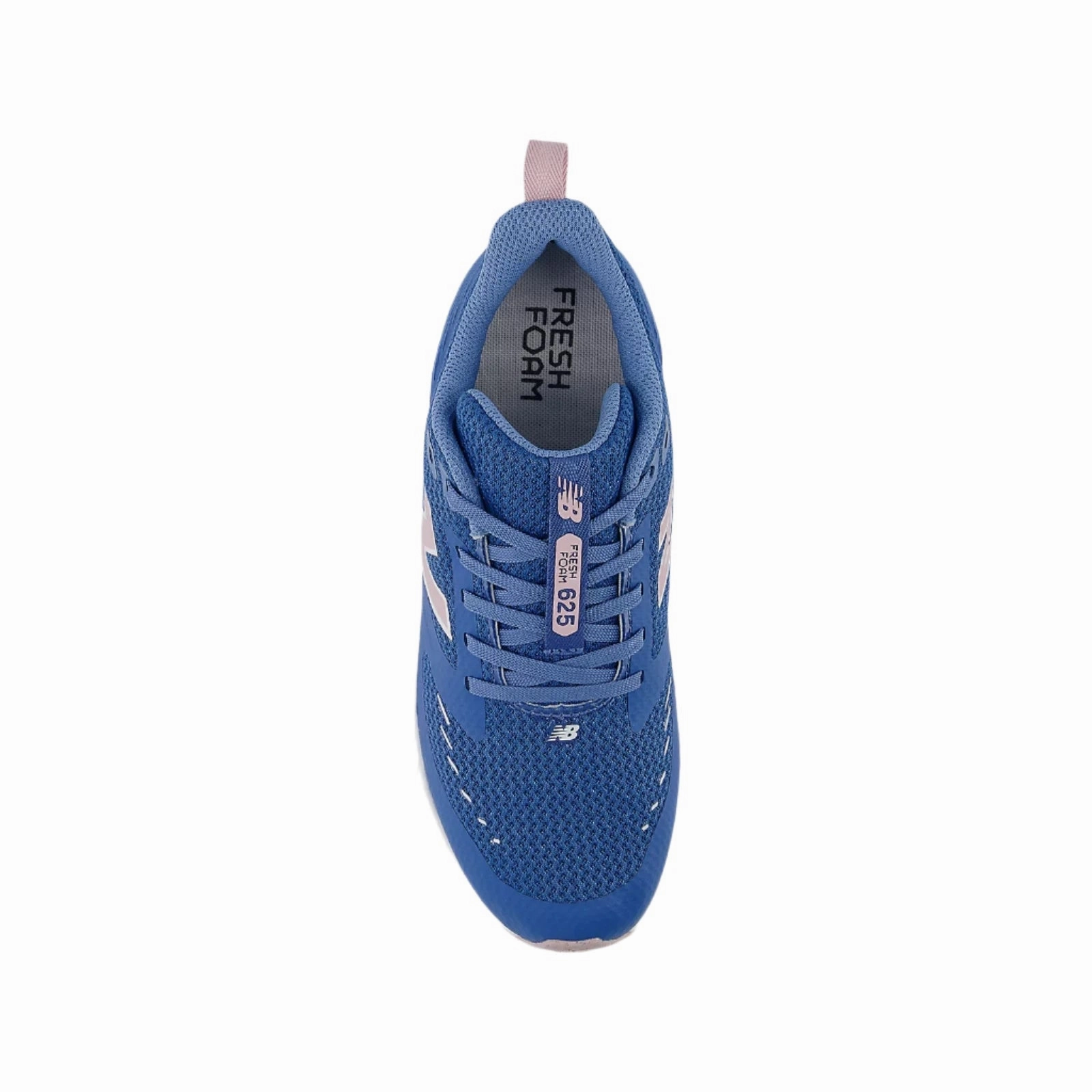 New Balance Big Kid's Sizes 3.5-7 Fresh Foam 625 Sneaker - Blue/Pink Impact Resistant Heel Stride Easy